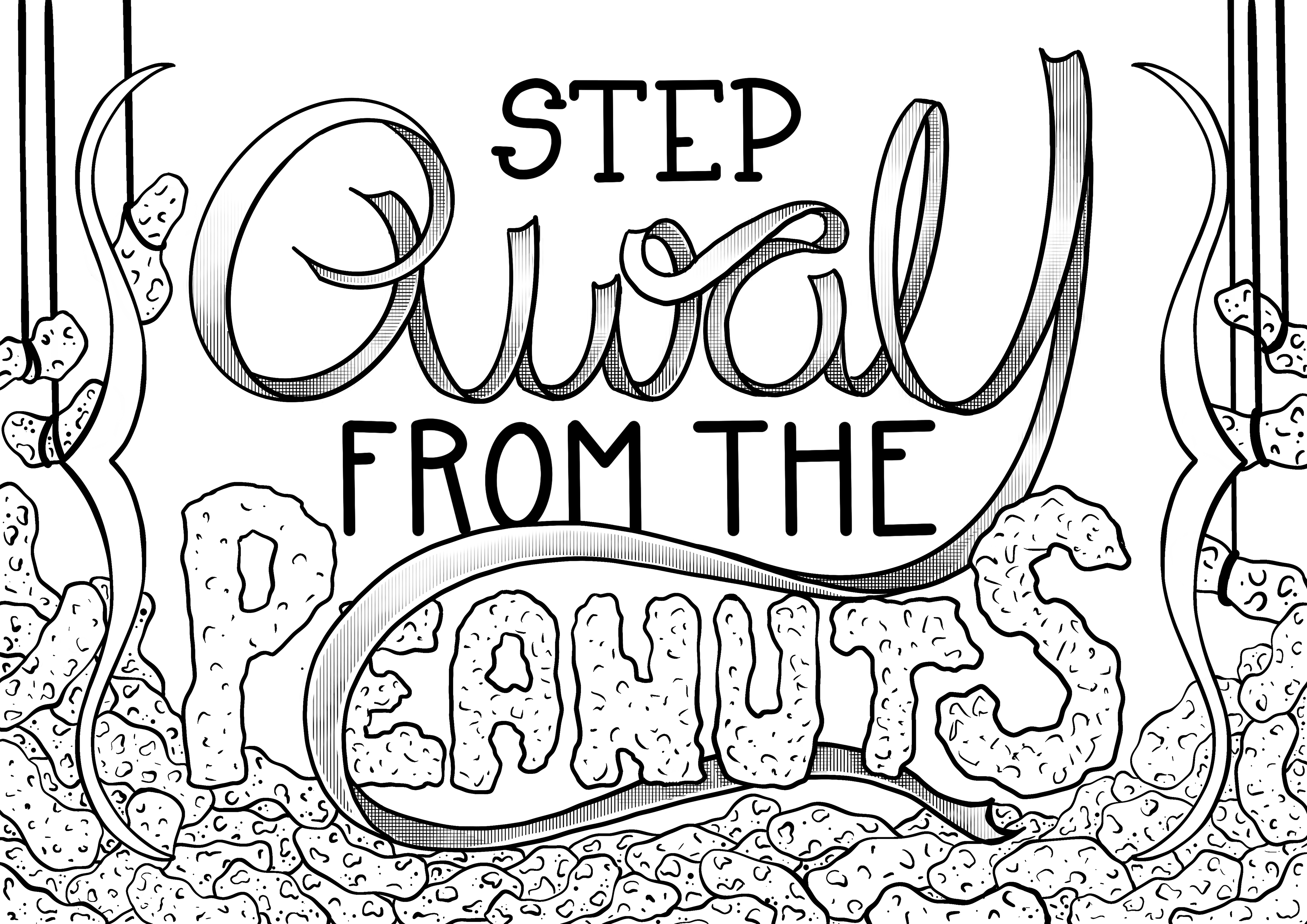 Step away from the peanuts personal mantra illustrated