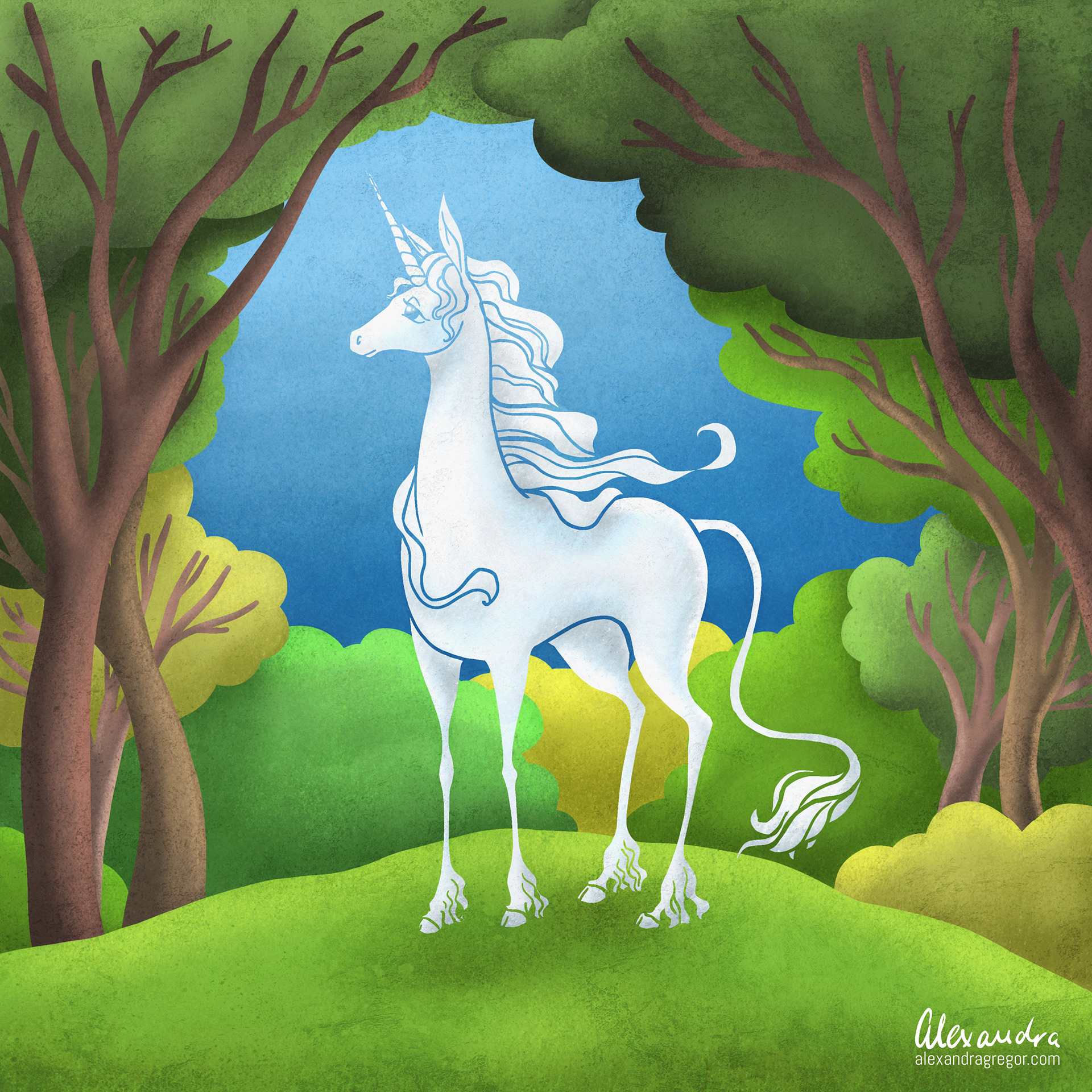Hommage to the movie "The last Unicorn"
