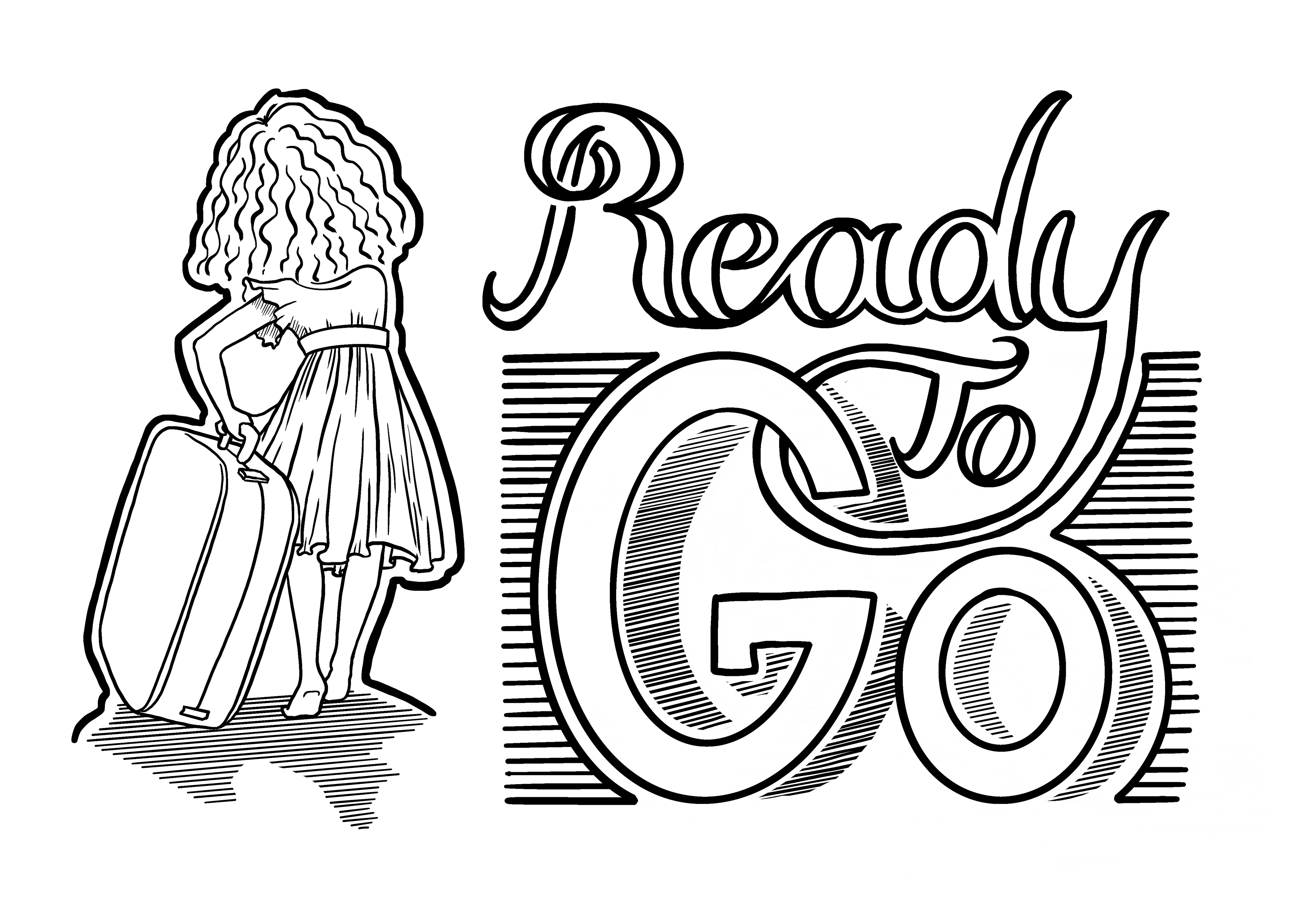 Ready to Go travel hunger lettering