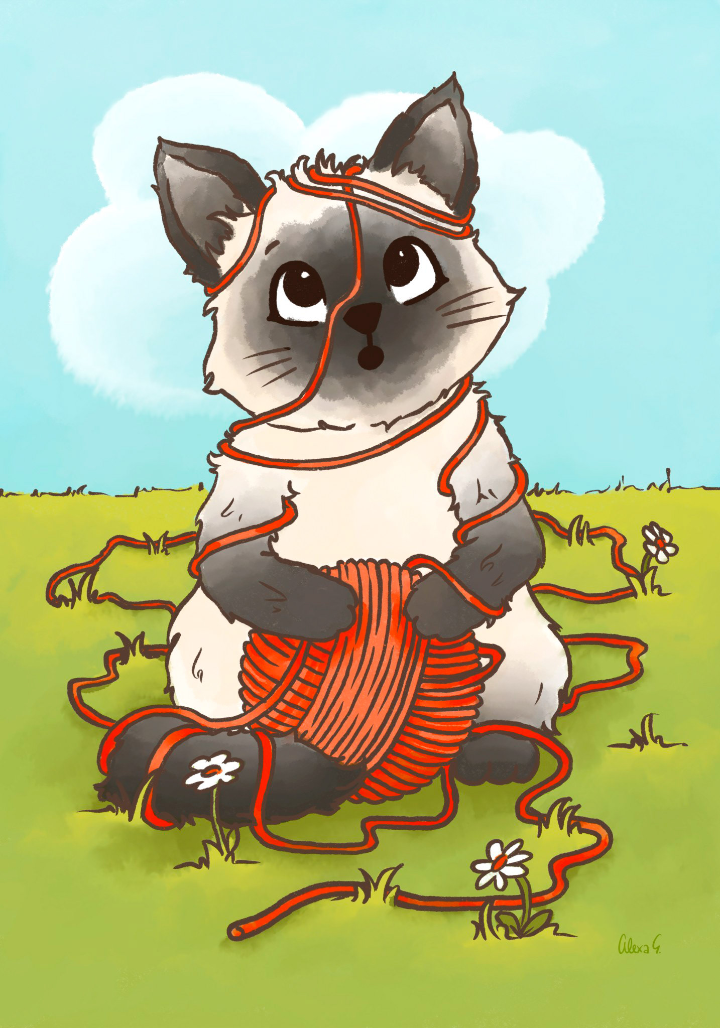 Cute Animal Illustration for Kids Deco Commissioned by blackforest-artworks.com