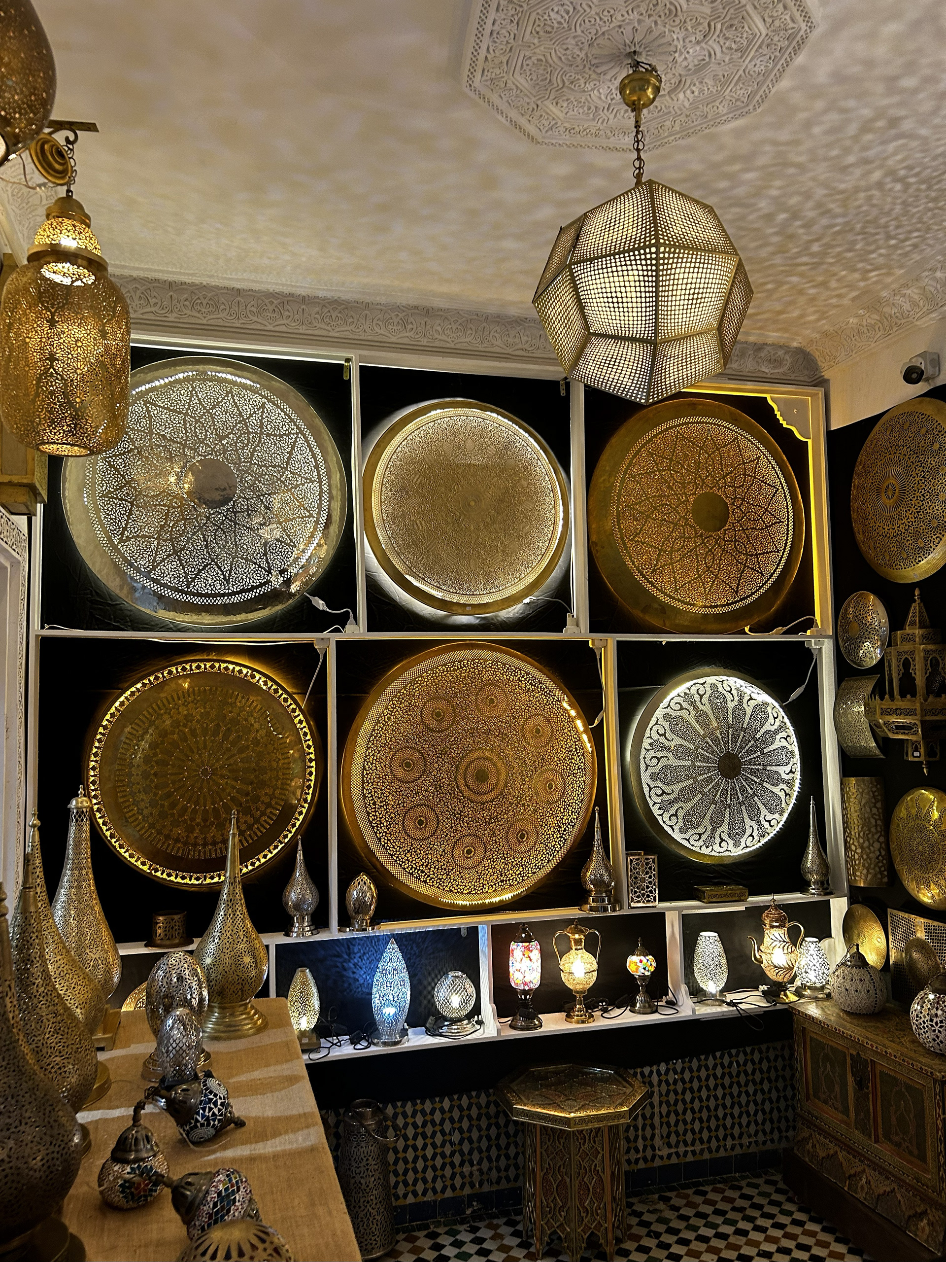 hand stamped metal lanterns