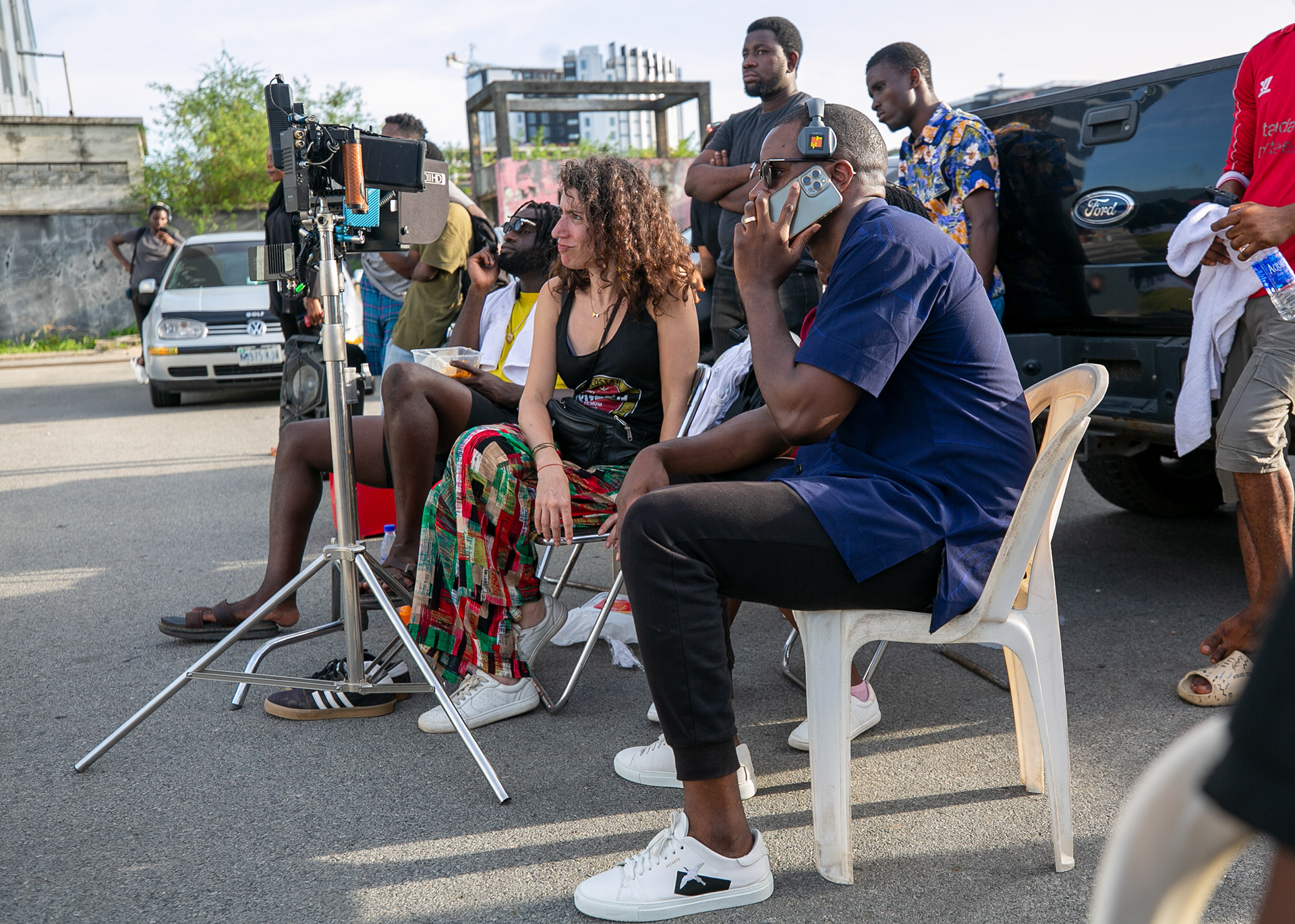 Producer on Nigeria shoot with Yemi Alade