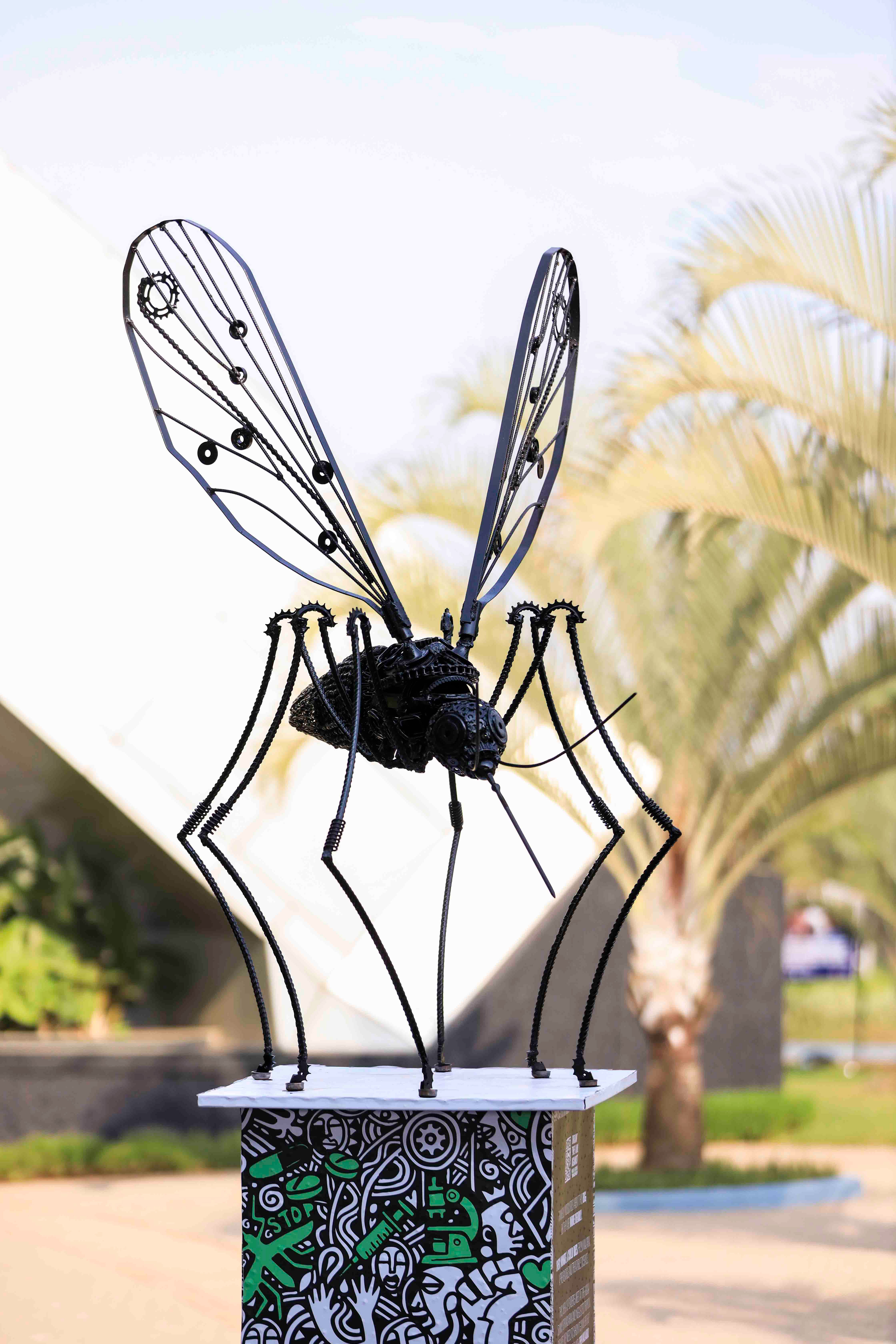 Mosquito sculpture