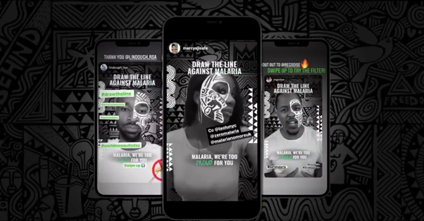 AR filter in collaboration with dentsu