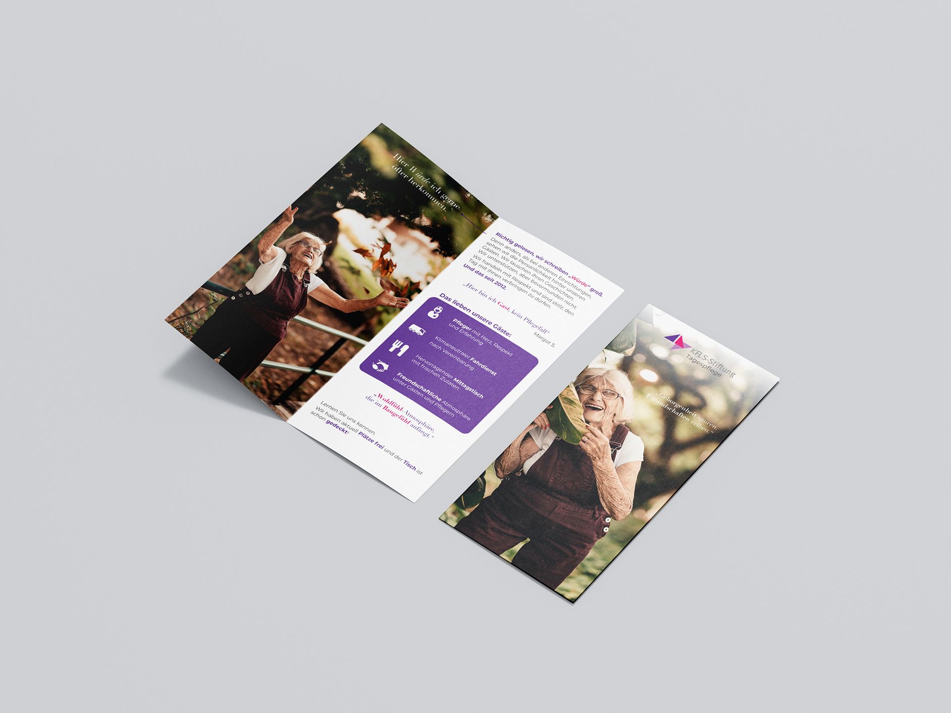 Flyer für Tagespflege-Einrichtung