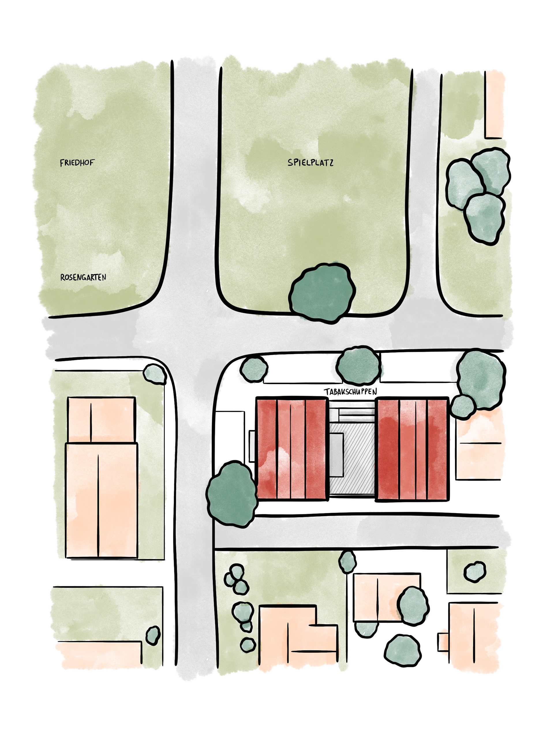 Sketch-Map für Café