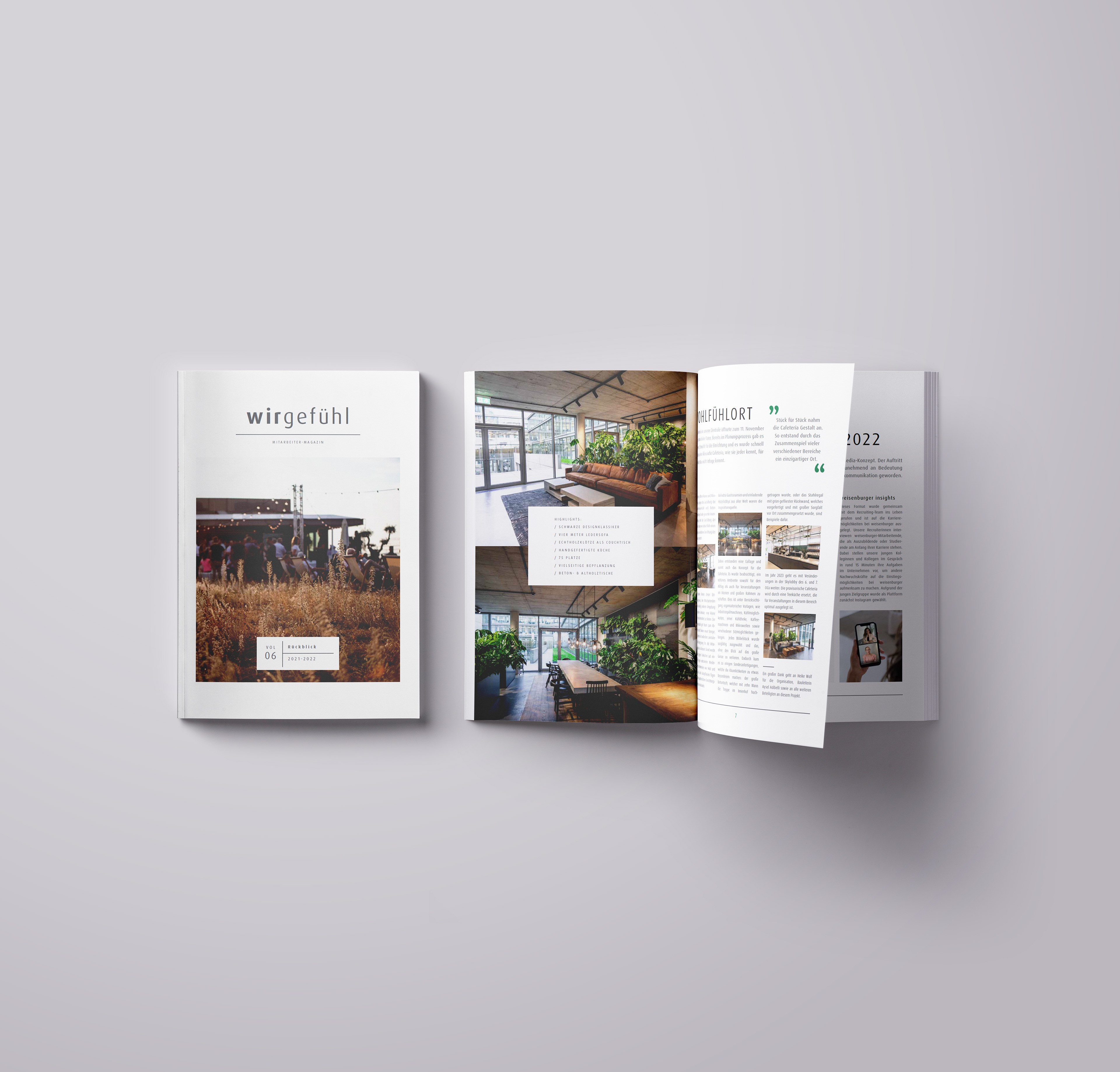 Neues Layout & Konzept eines firmeninternen Magazins