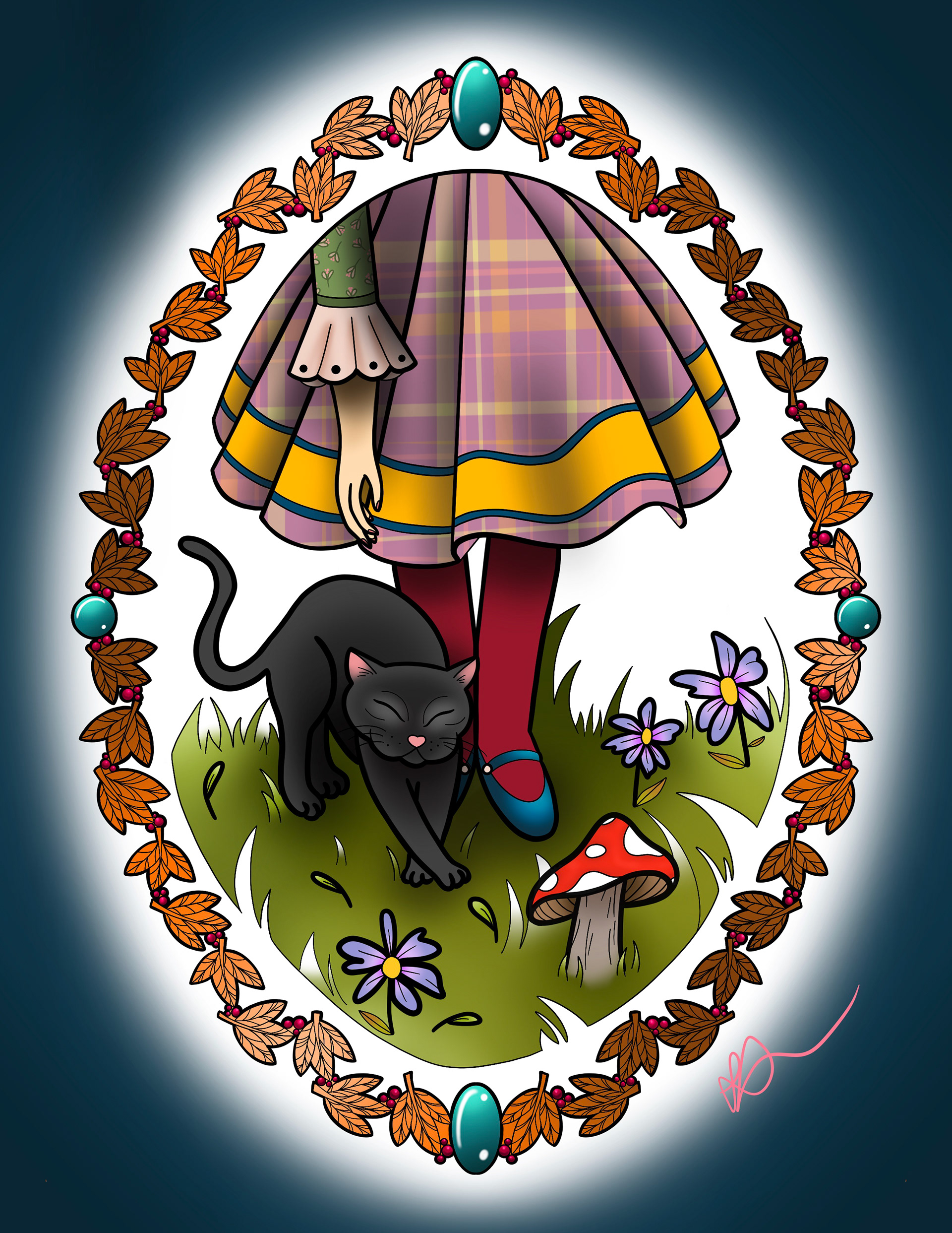 Witches Cat, Procreate on iPad 2020