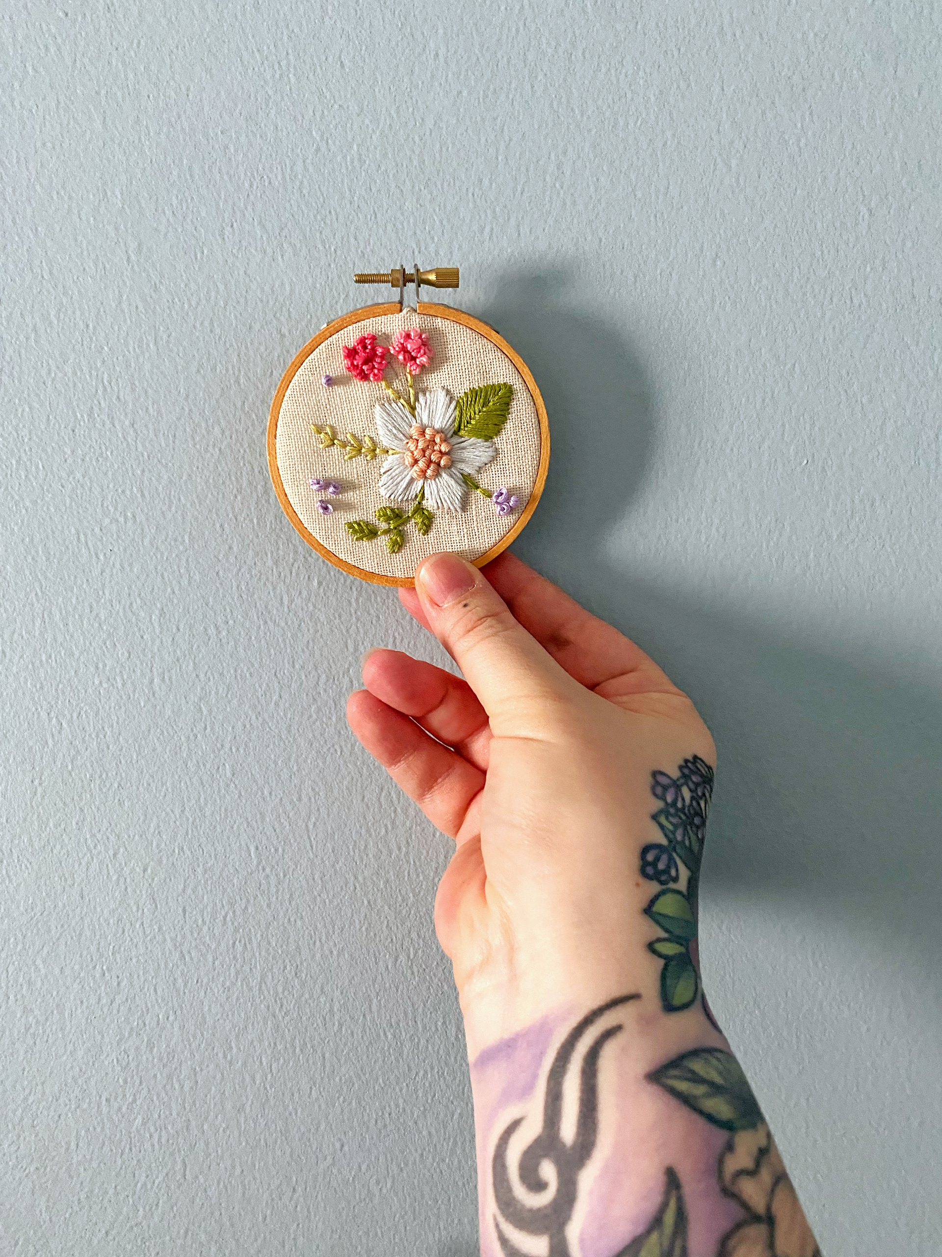Embroidery thread on Aida, 2020