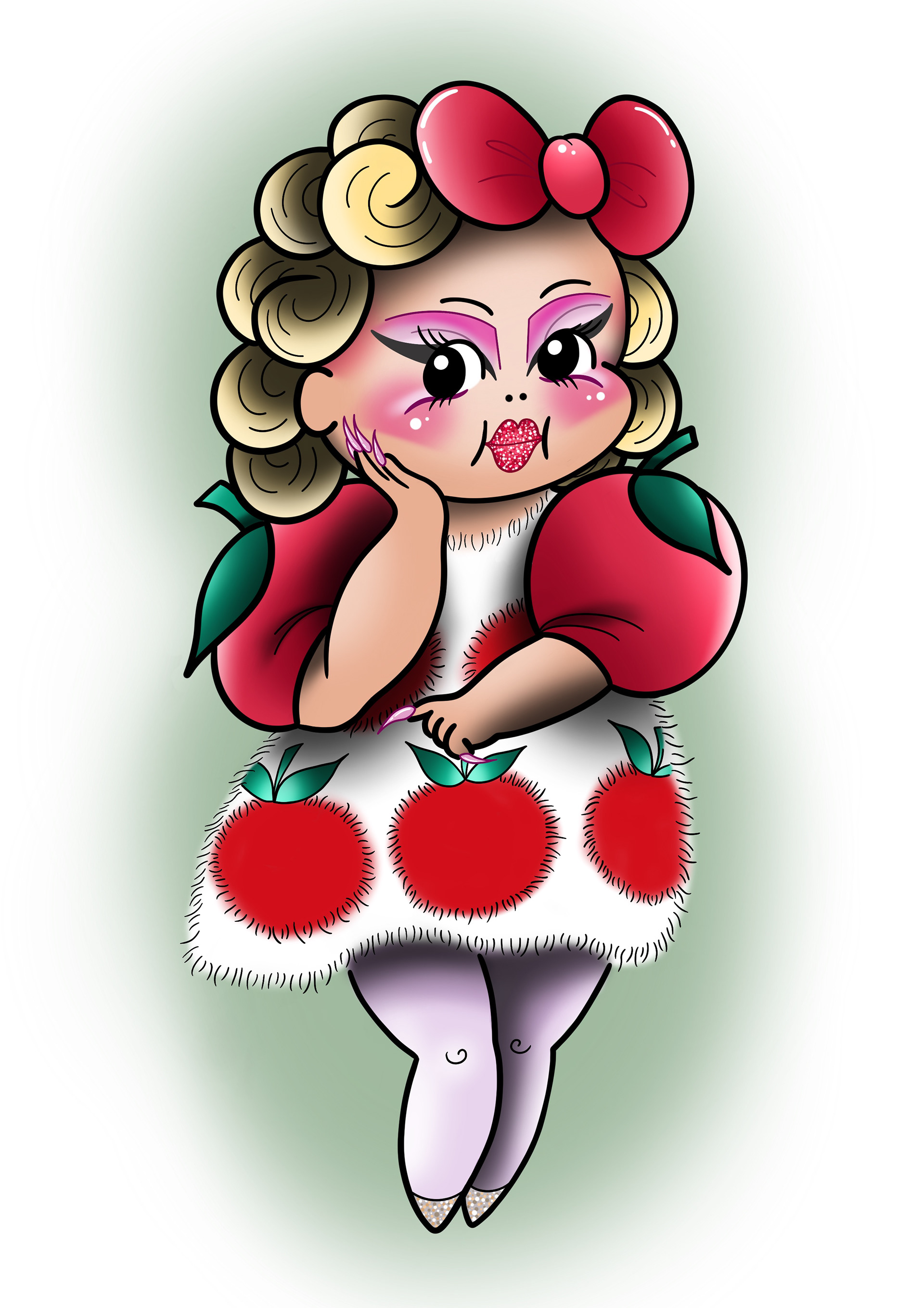 Kimchi Kewpie, Procreate on iPad 2019