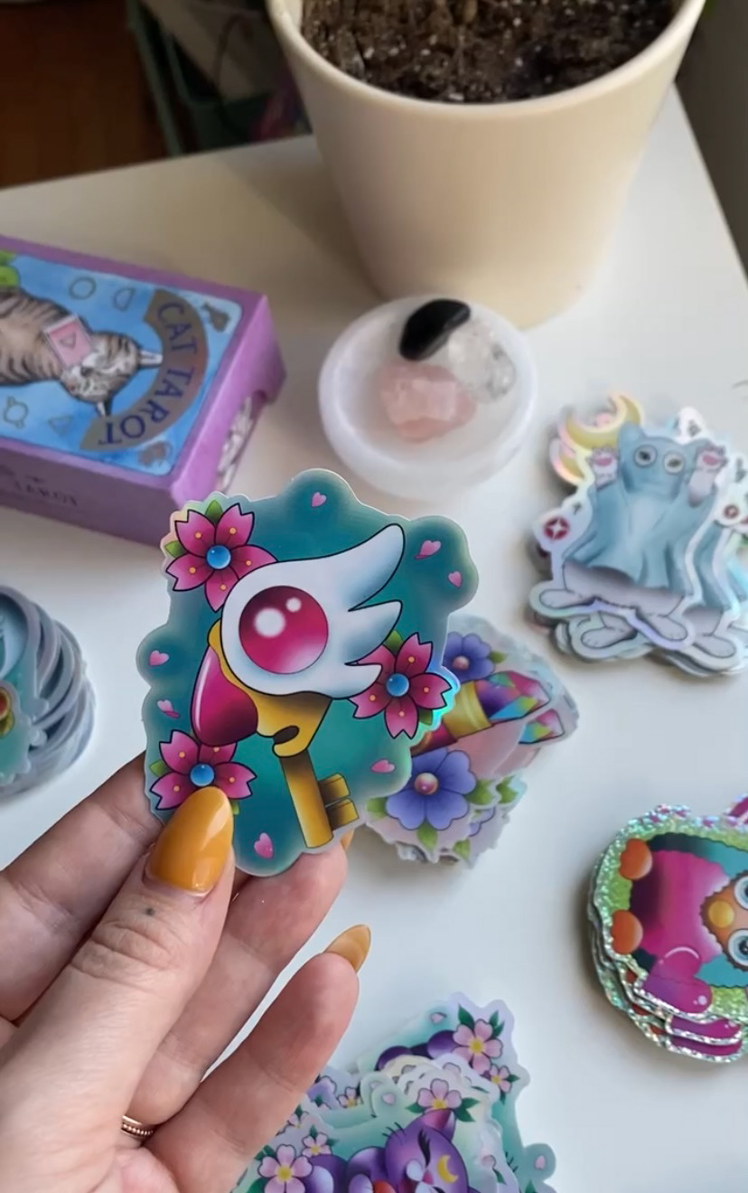 Clow Key Holographic Sticker, 2020