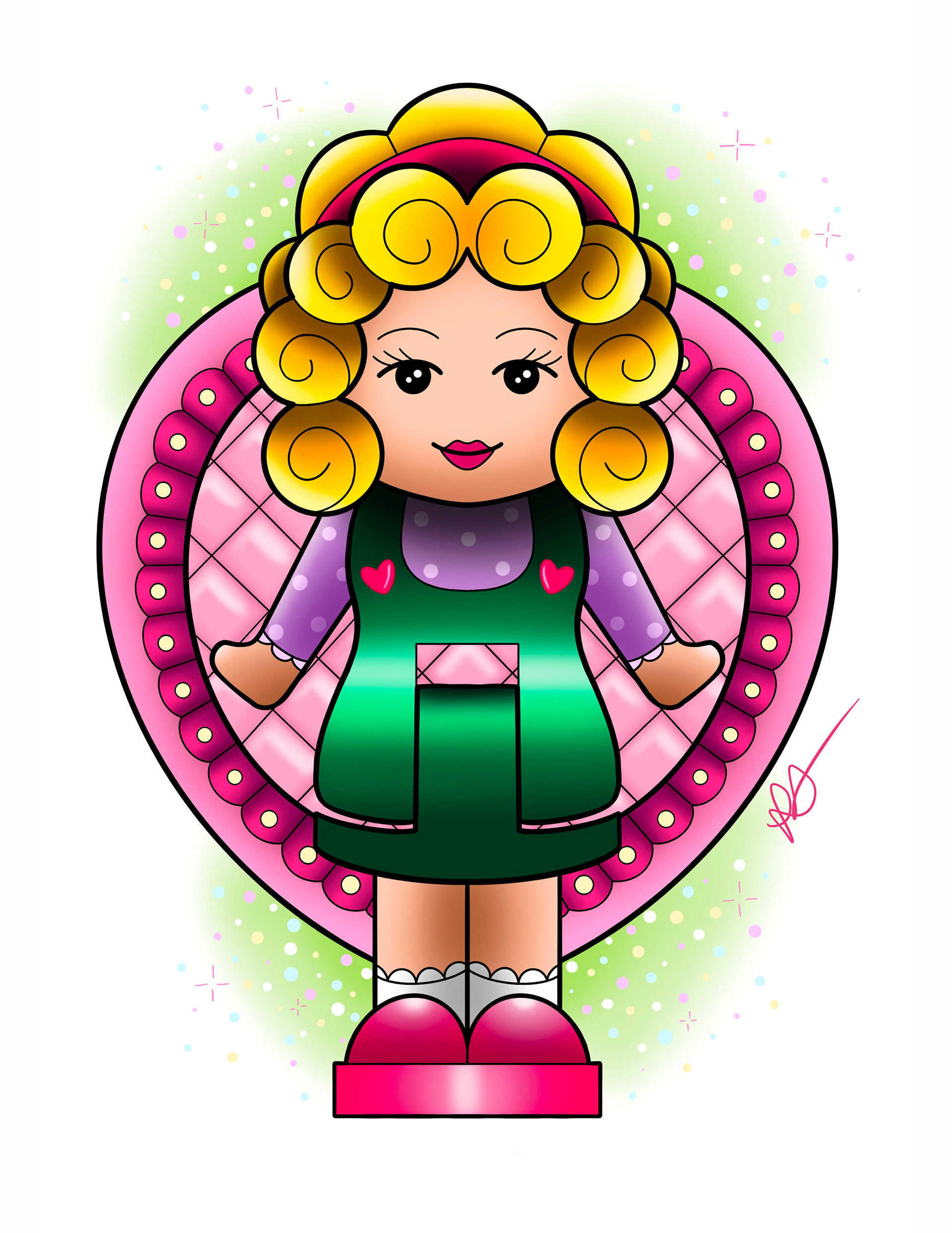 Polly Pocket, Procreate on iPad 2020