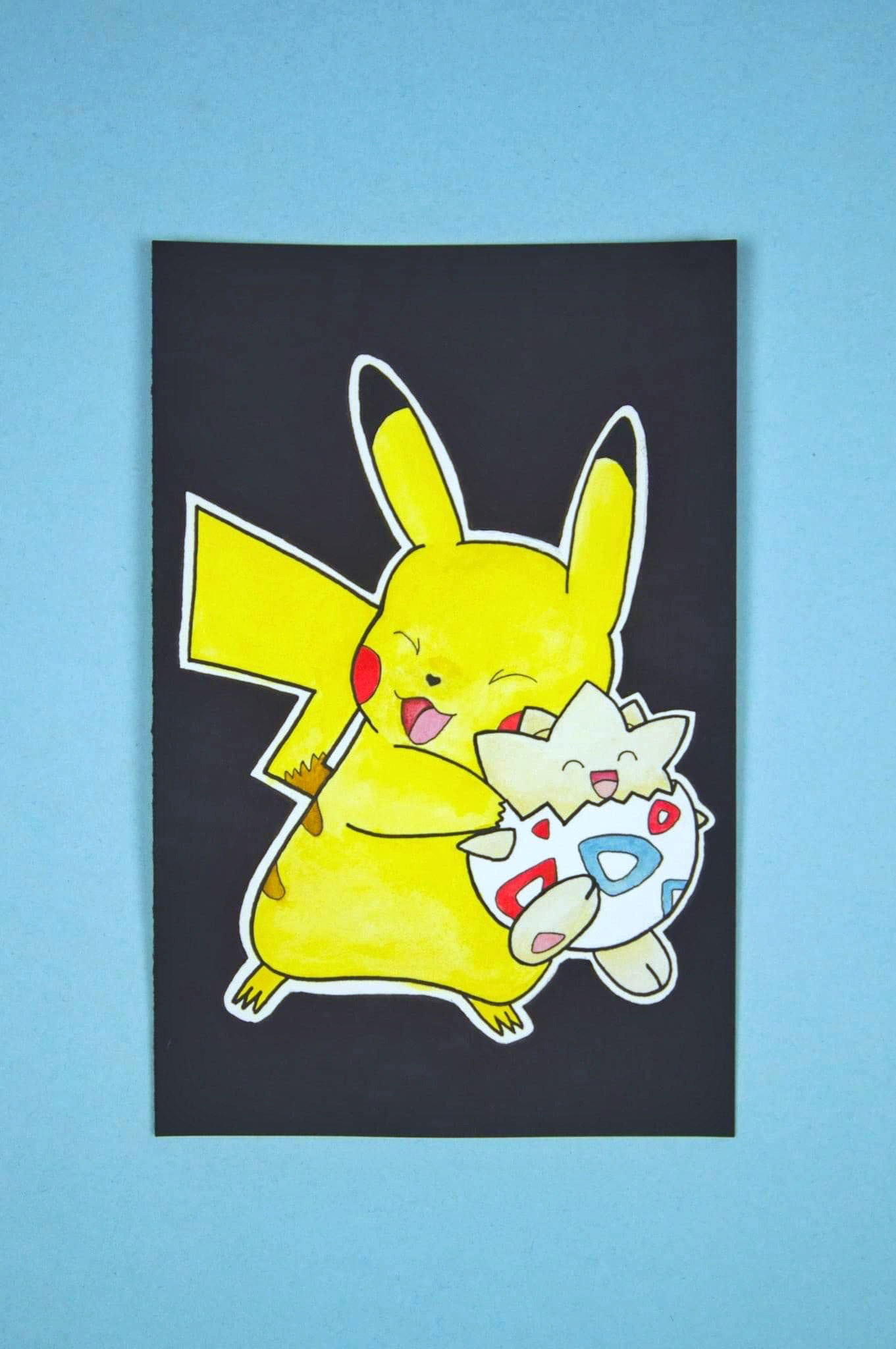 Copic markers, watercolour and ink on mixed media paper, 2019