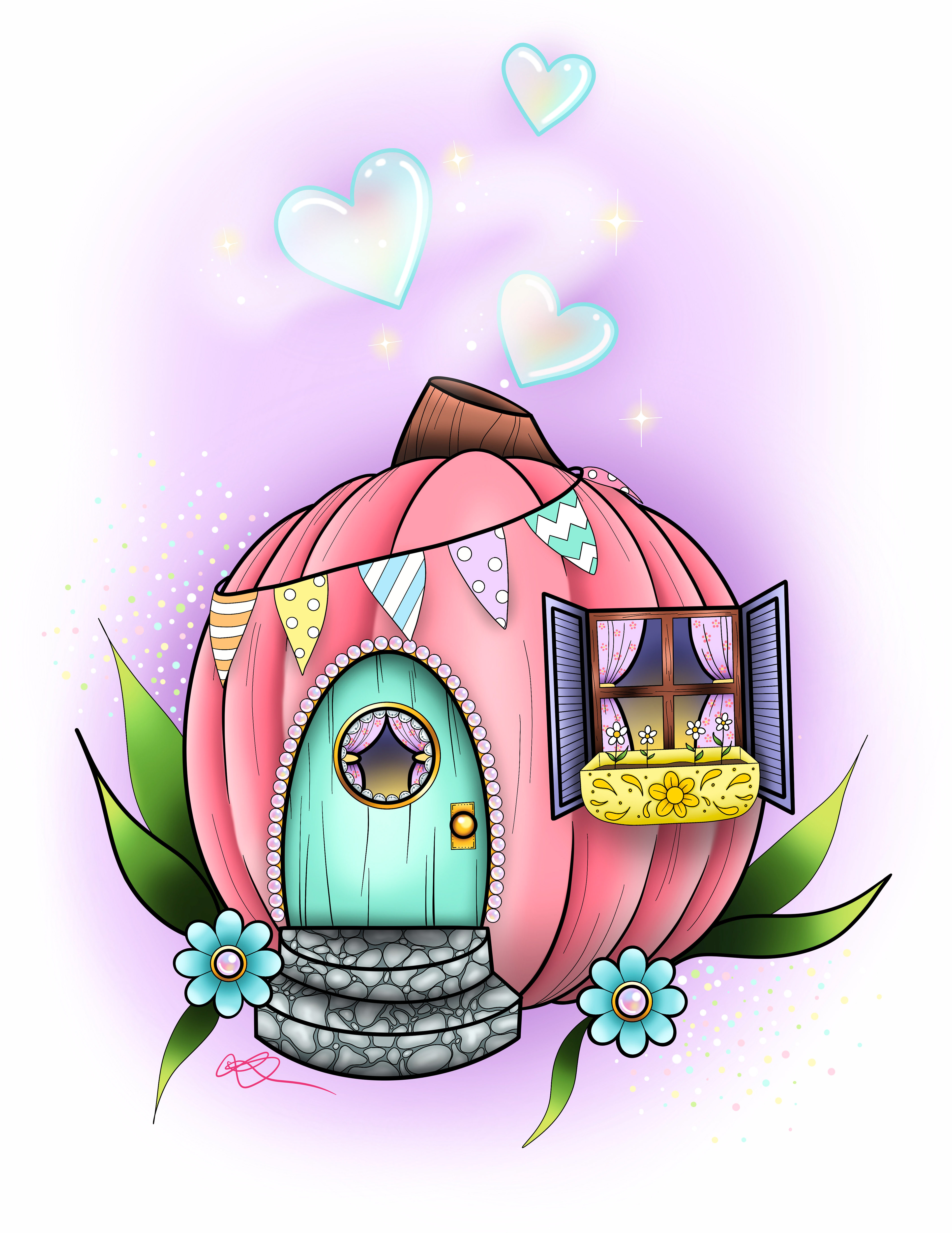 Fairy House, Procreate on iPad 2021