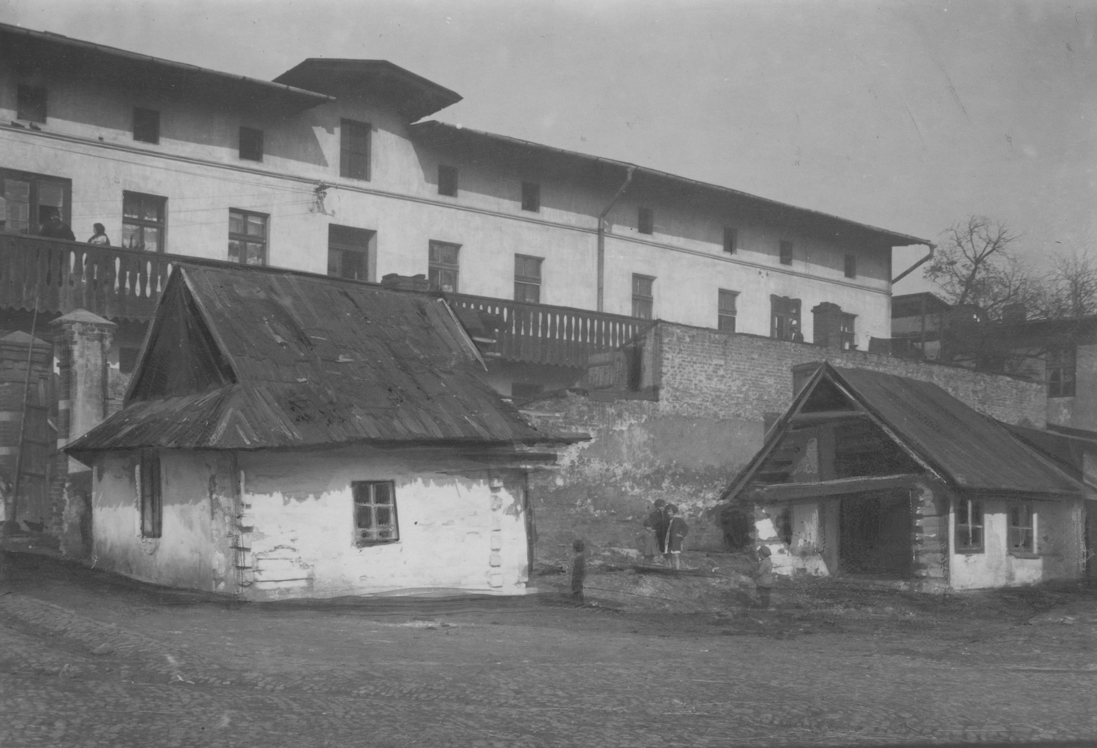 Oświęcim, dwudziestolecie międzywojenne. Plac Słoneczny i nieistniejące już zabudowania