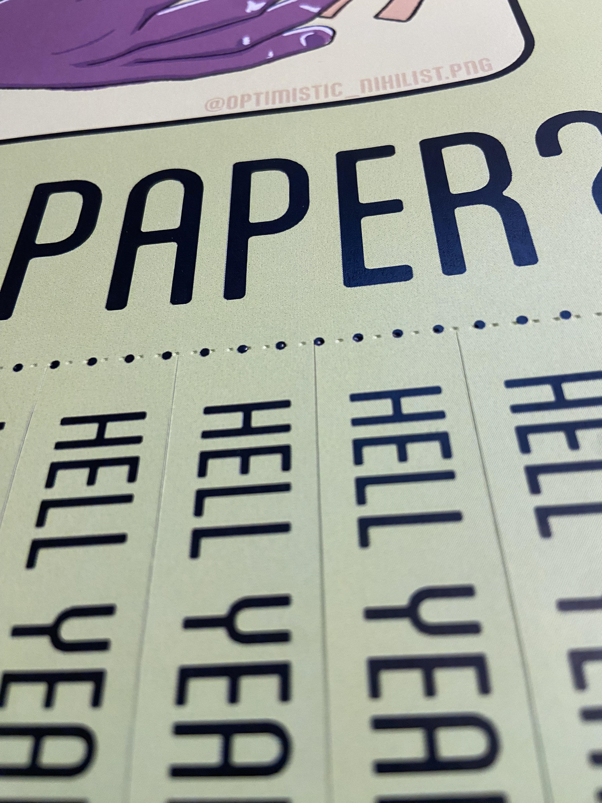 Perforated line for easy tear tabs