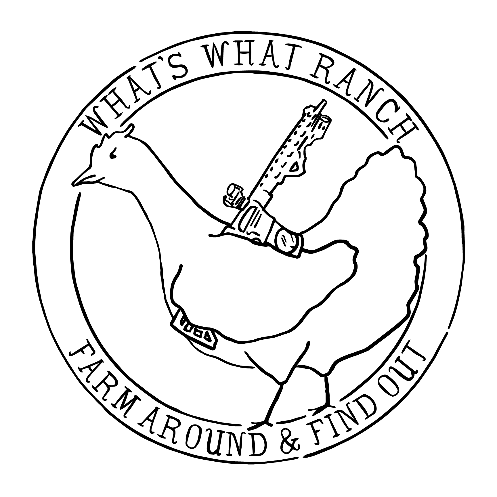 What's What Ranch chicken logo
