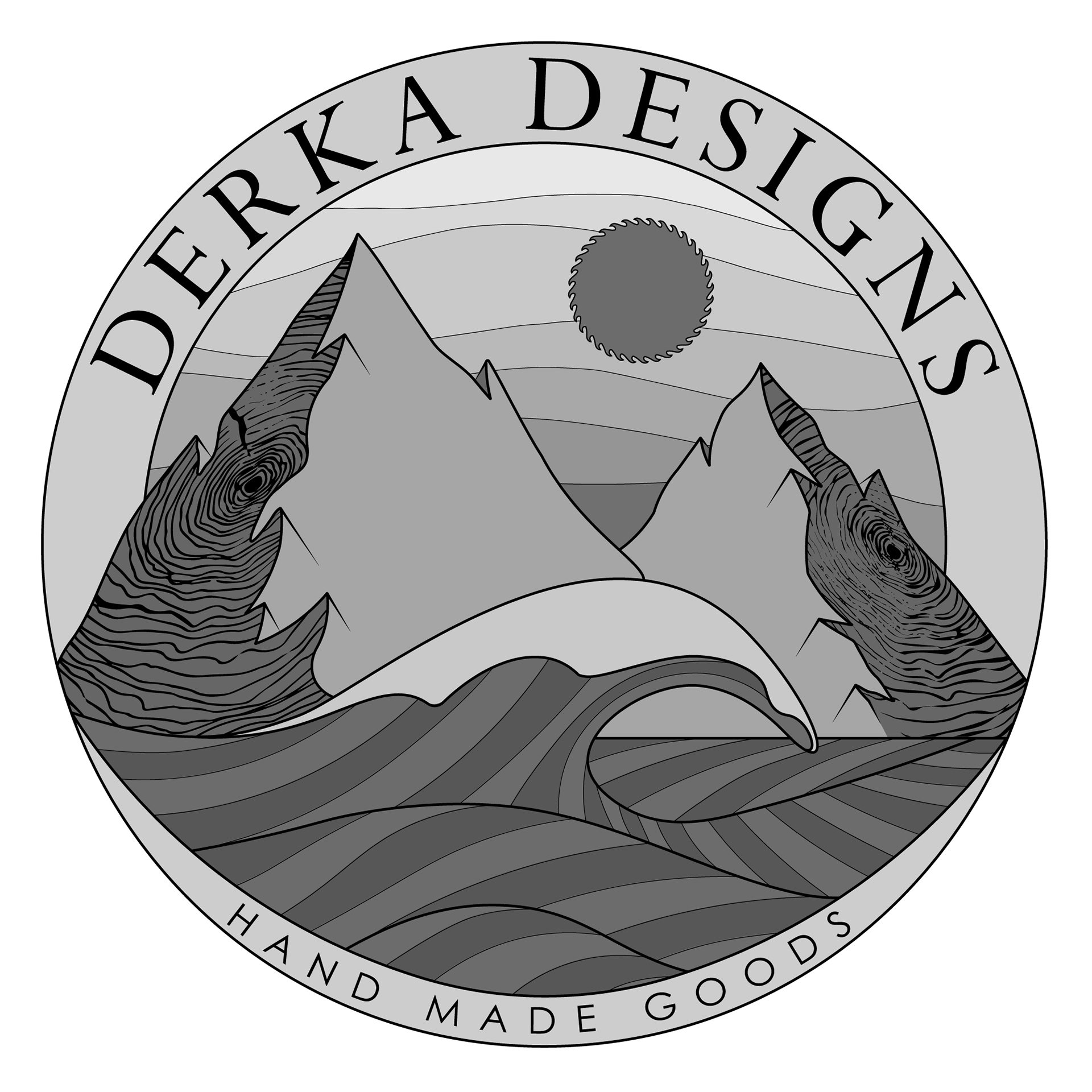Derka Designs woodworking logo