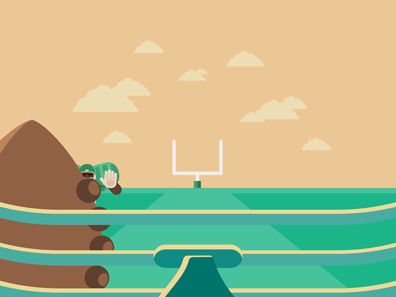 Infinite Running Back (Illustrator, After Effects)