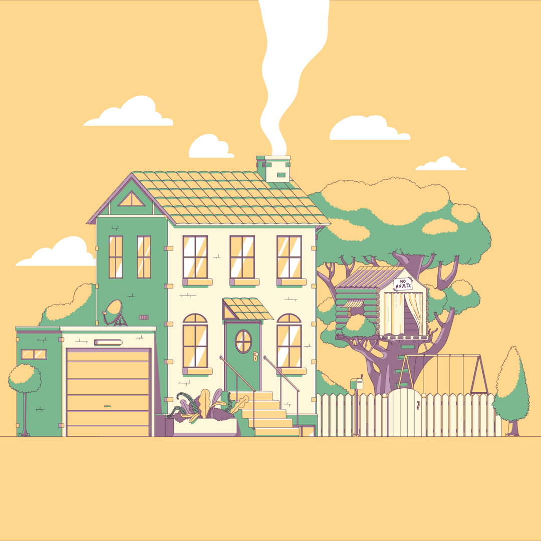 House (Illustrator, After Effects)