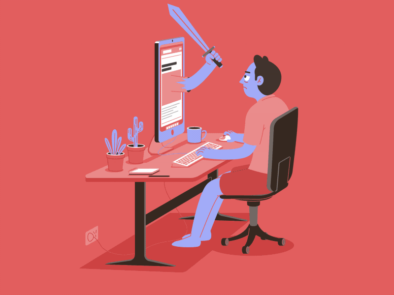 Internet Spoilers (Illustrator, After Effects)