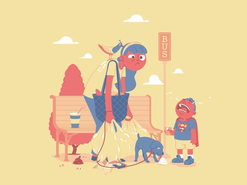 Tantrum (Illustrator, After Effects)