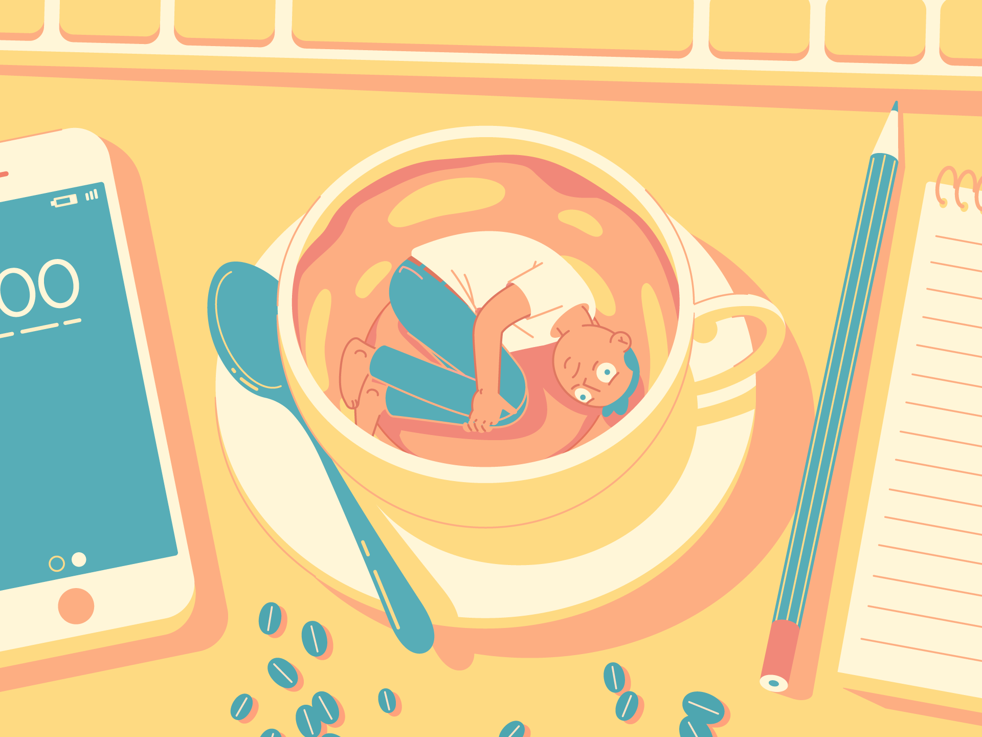 Coffee Withdrawal (Illustrator)