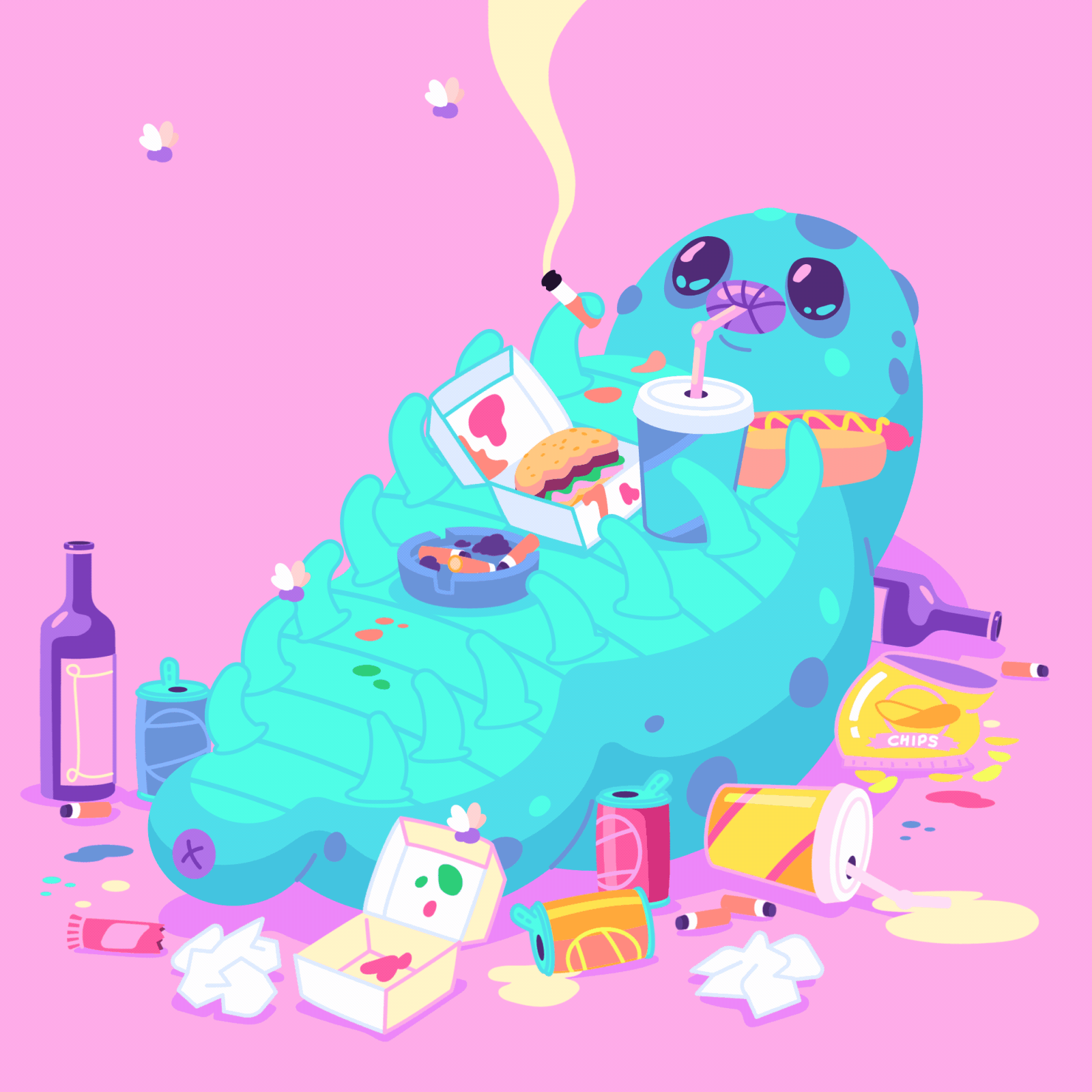 Grub (Illustrator, After Effects)