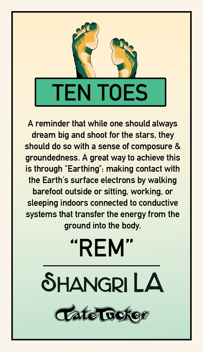 Back of the "REM" Tarot Card