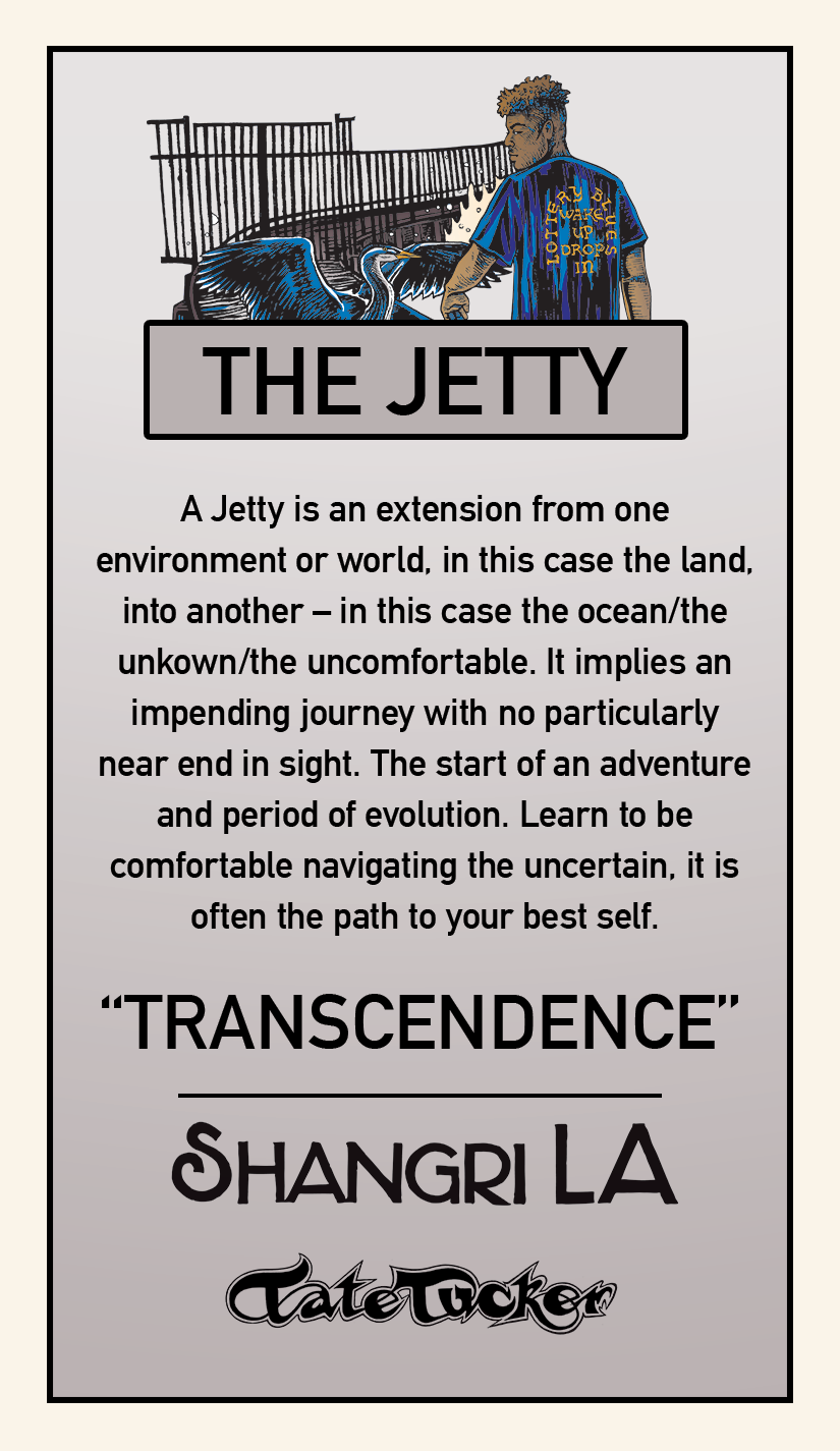 Back of the "Transcendence" Tarot Card