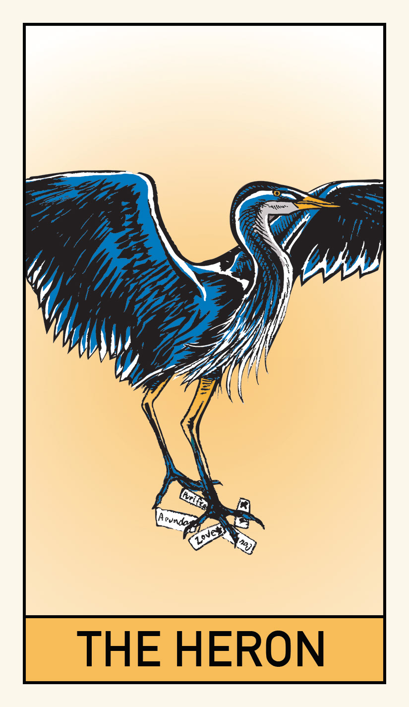 Front of the "Breezy" Tarot Card