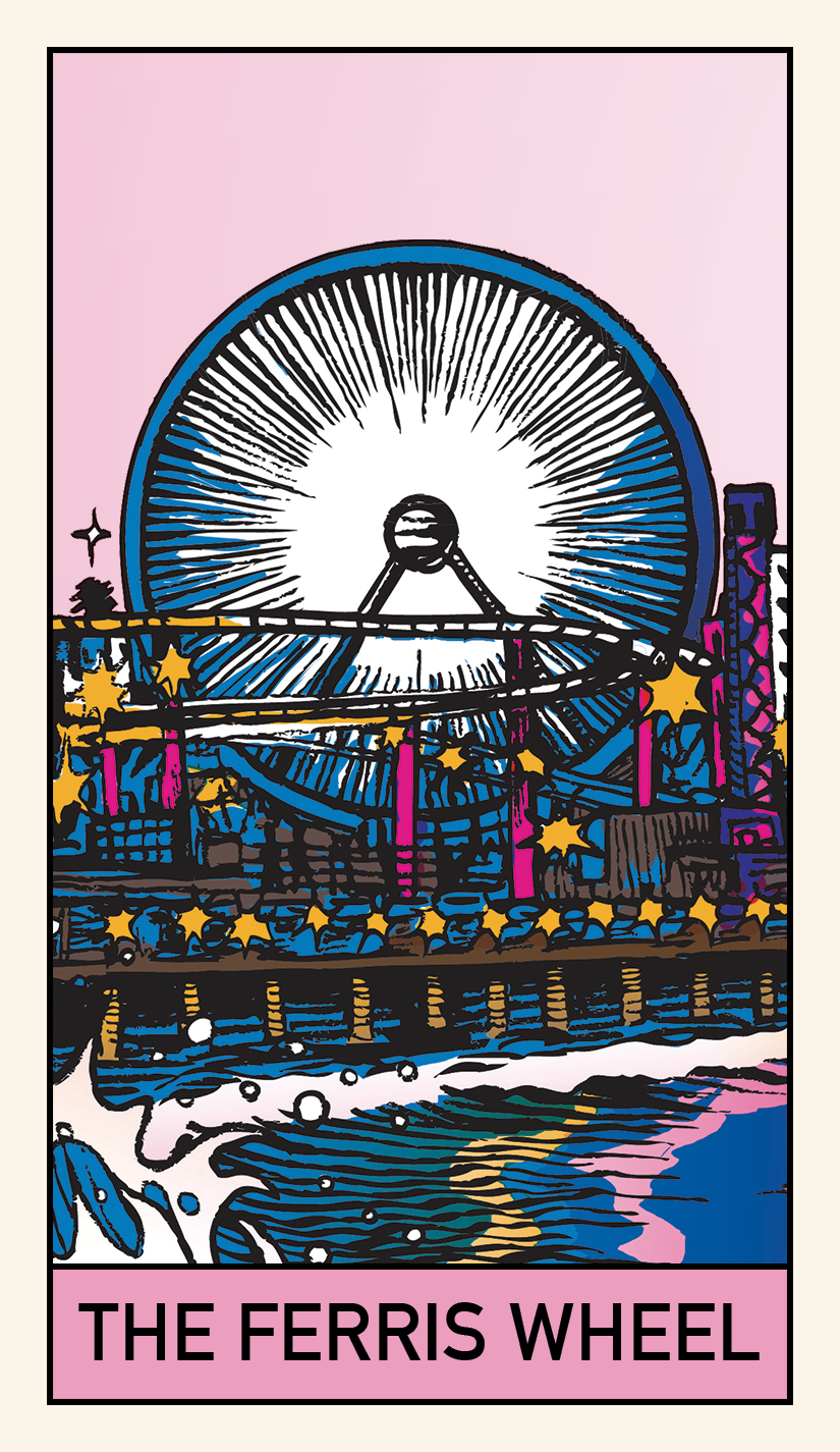 Front of the "Sugar High" Tarot Card