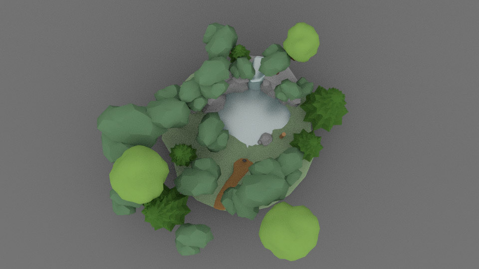 Waterfall from above