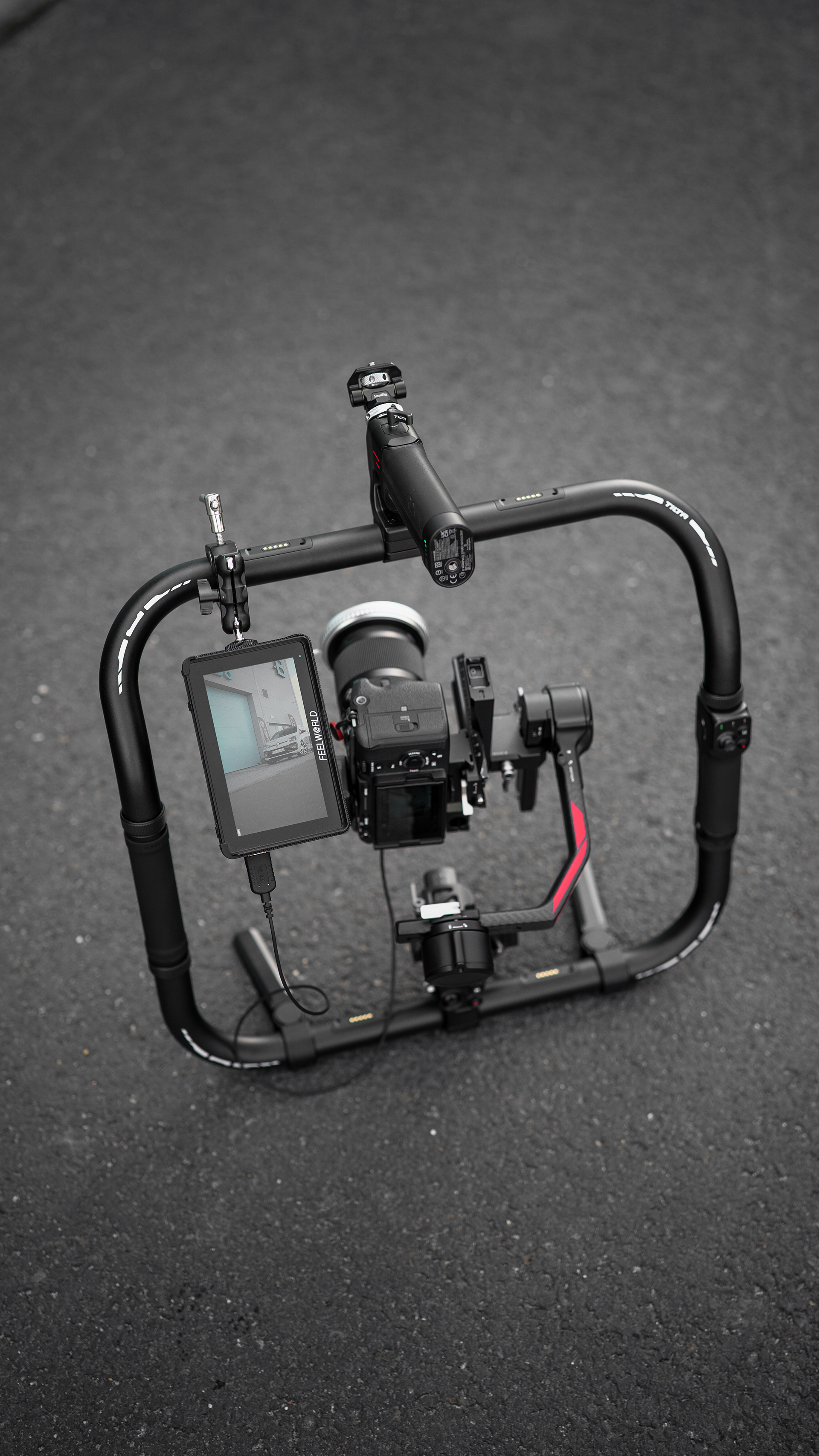 Kamera Sony FX3 z systemem stabilizacji.