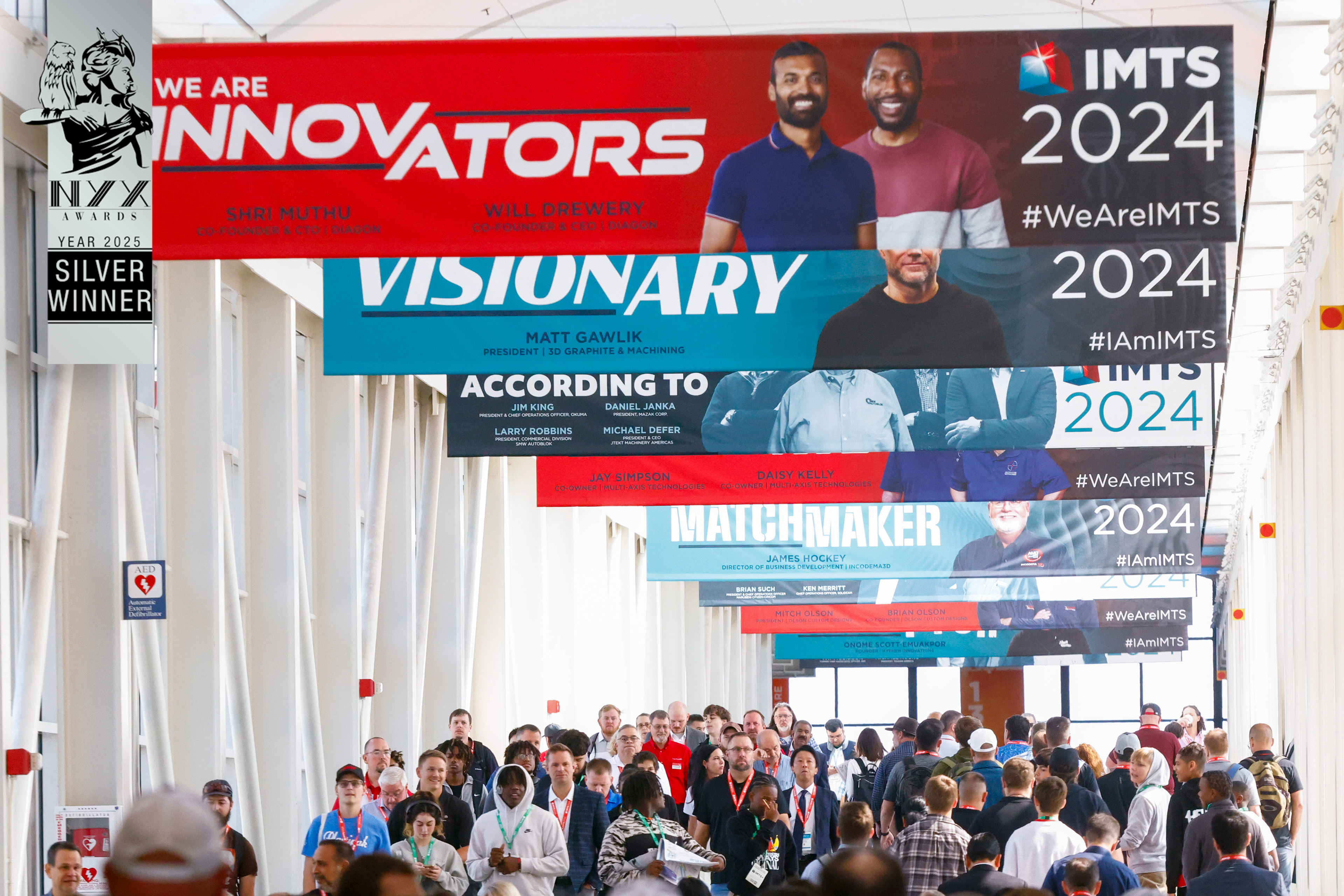 Large Hall Banners for the award-winning IMTS 2024 Campaign