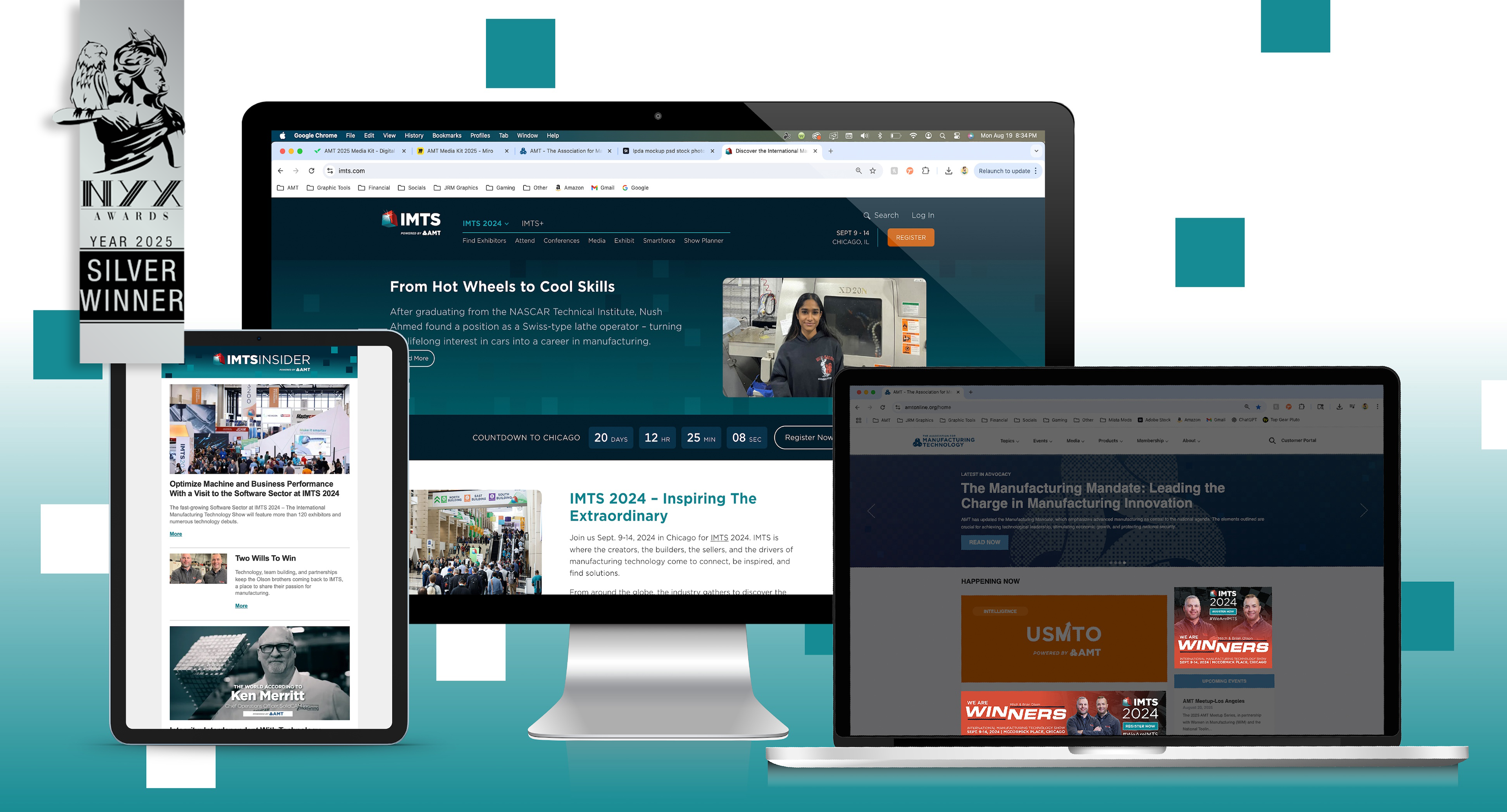 Email Template. Website, and Digital ads for the award-winning IMTS 2024 campaign