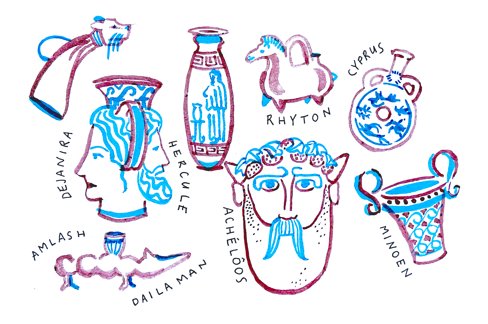 carnet de croquis, encres, 2023