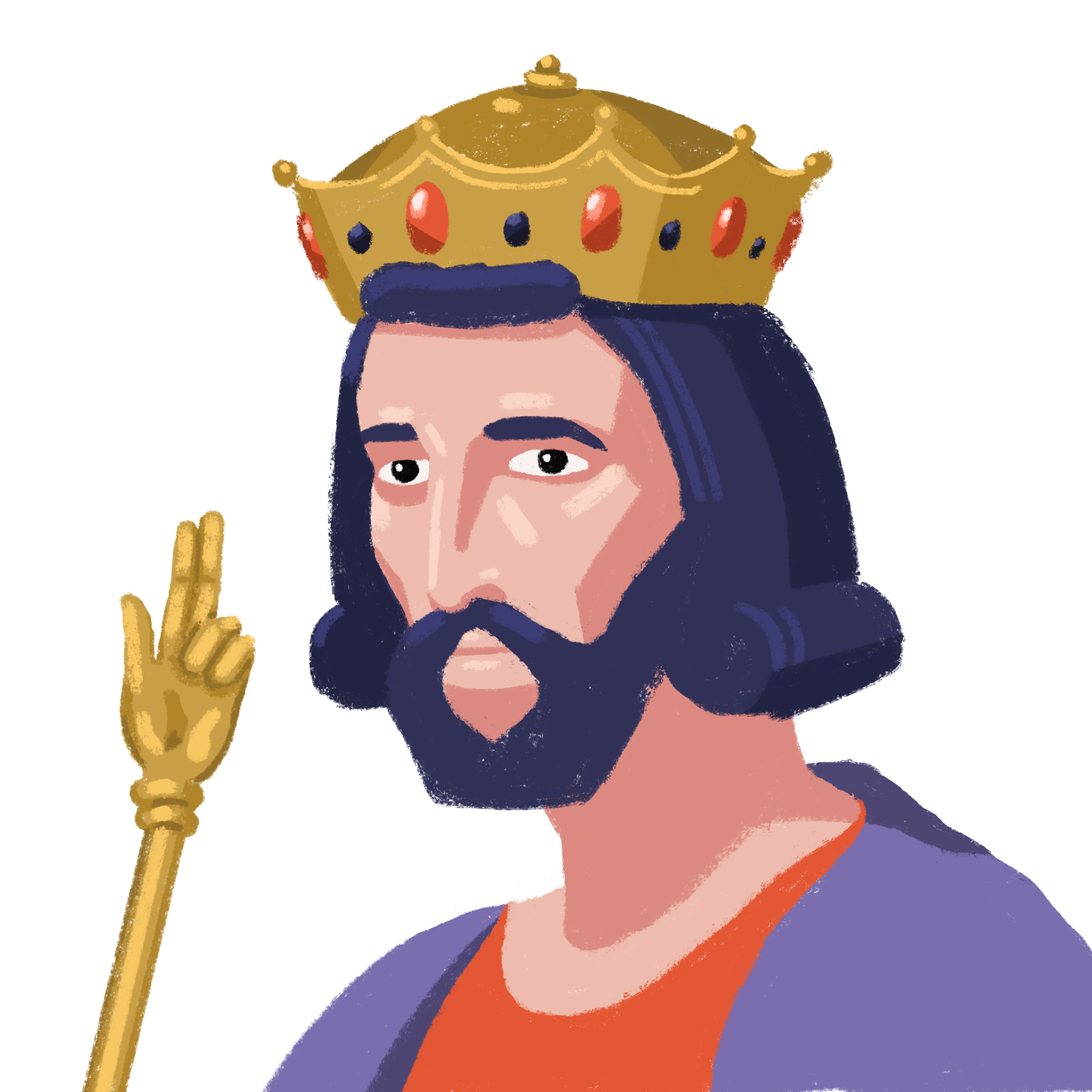 Hugues, peinture digitale, 2021