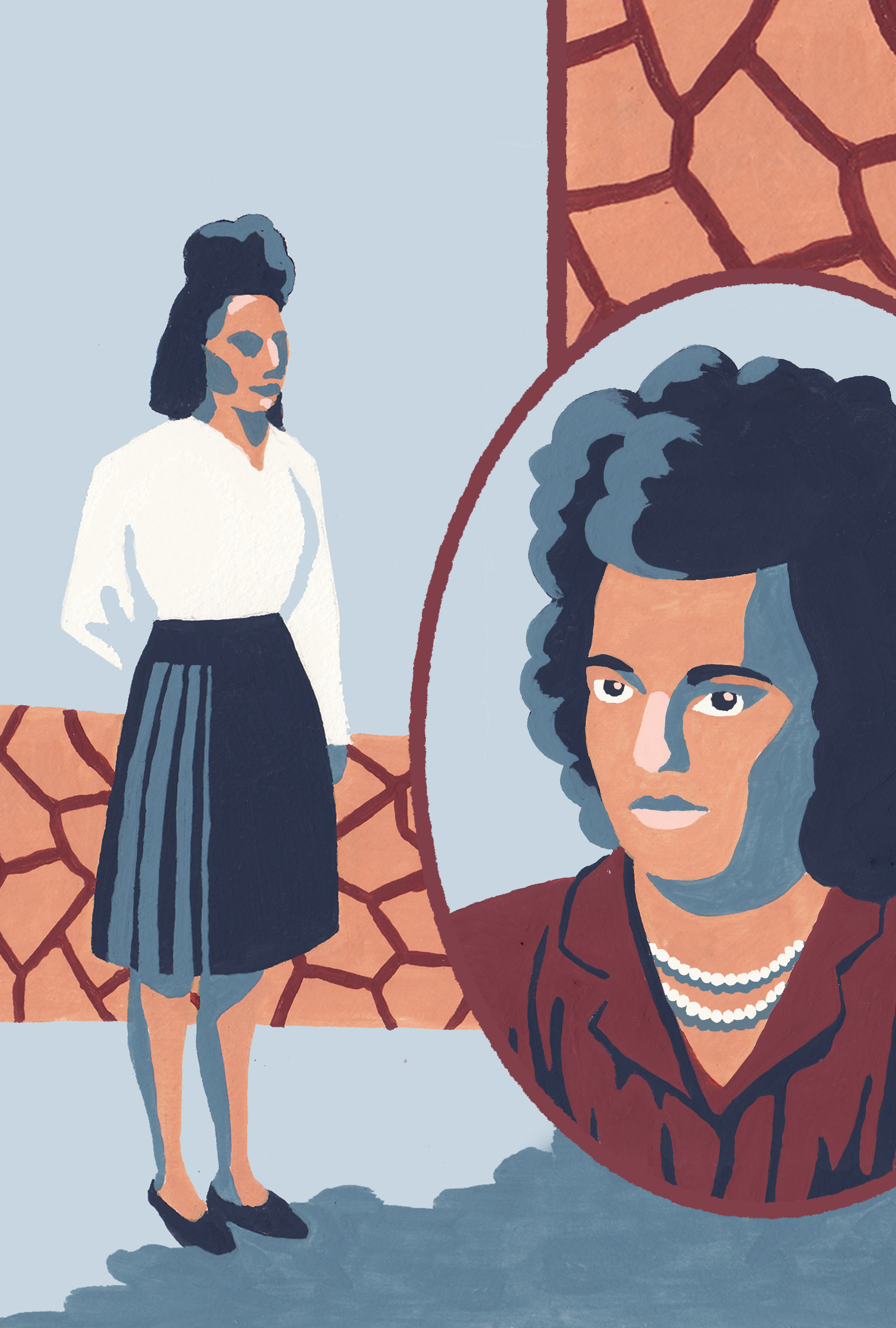 Tantes, peinture acrylique, 2023