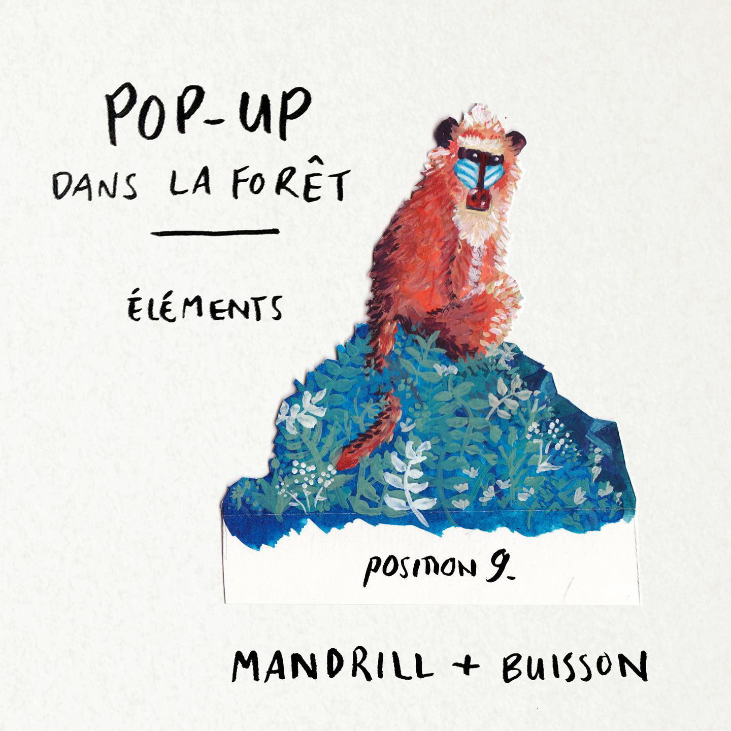 Dans la forêt, éléments, gouache, 2018