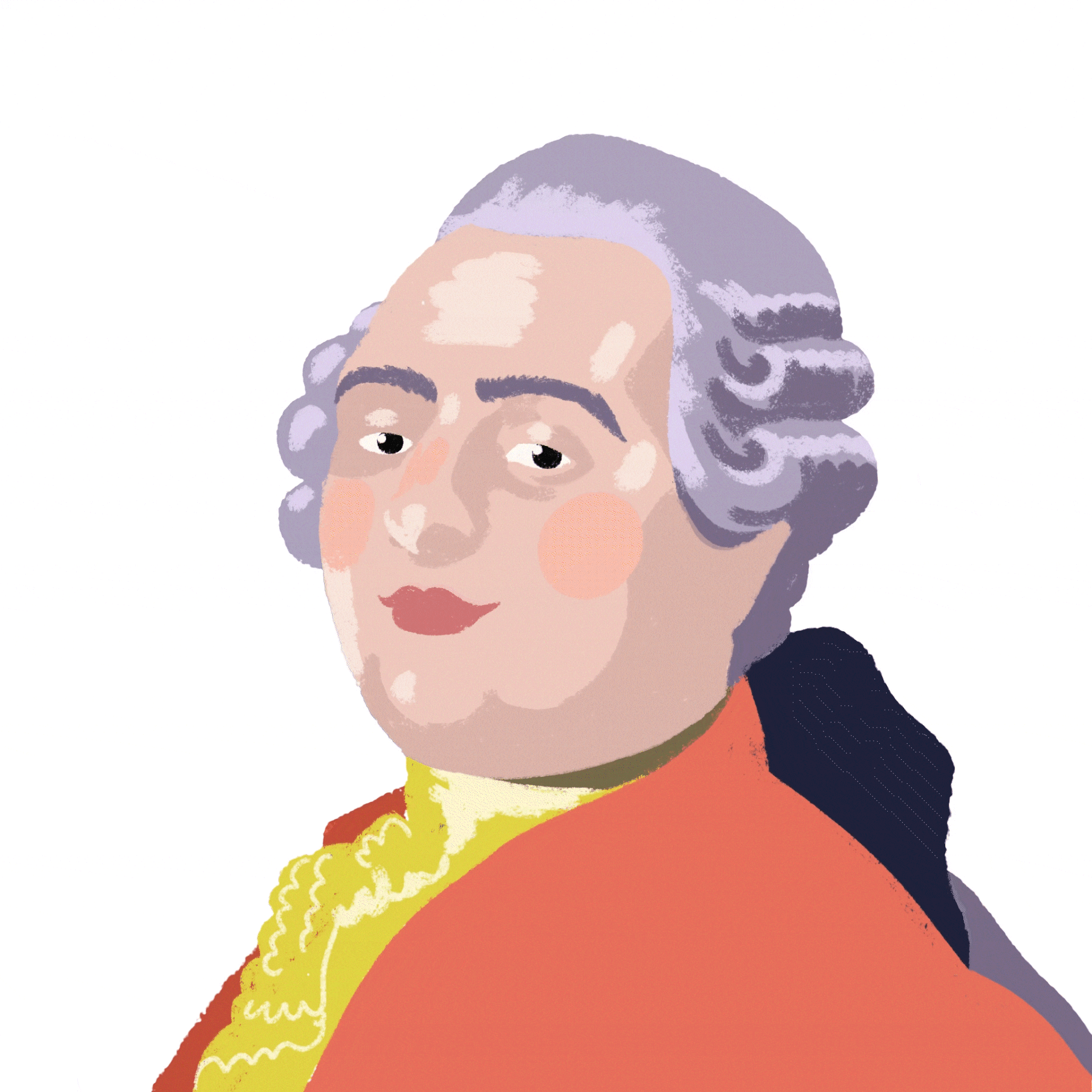 Louis, peinture digitale, 2022