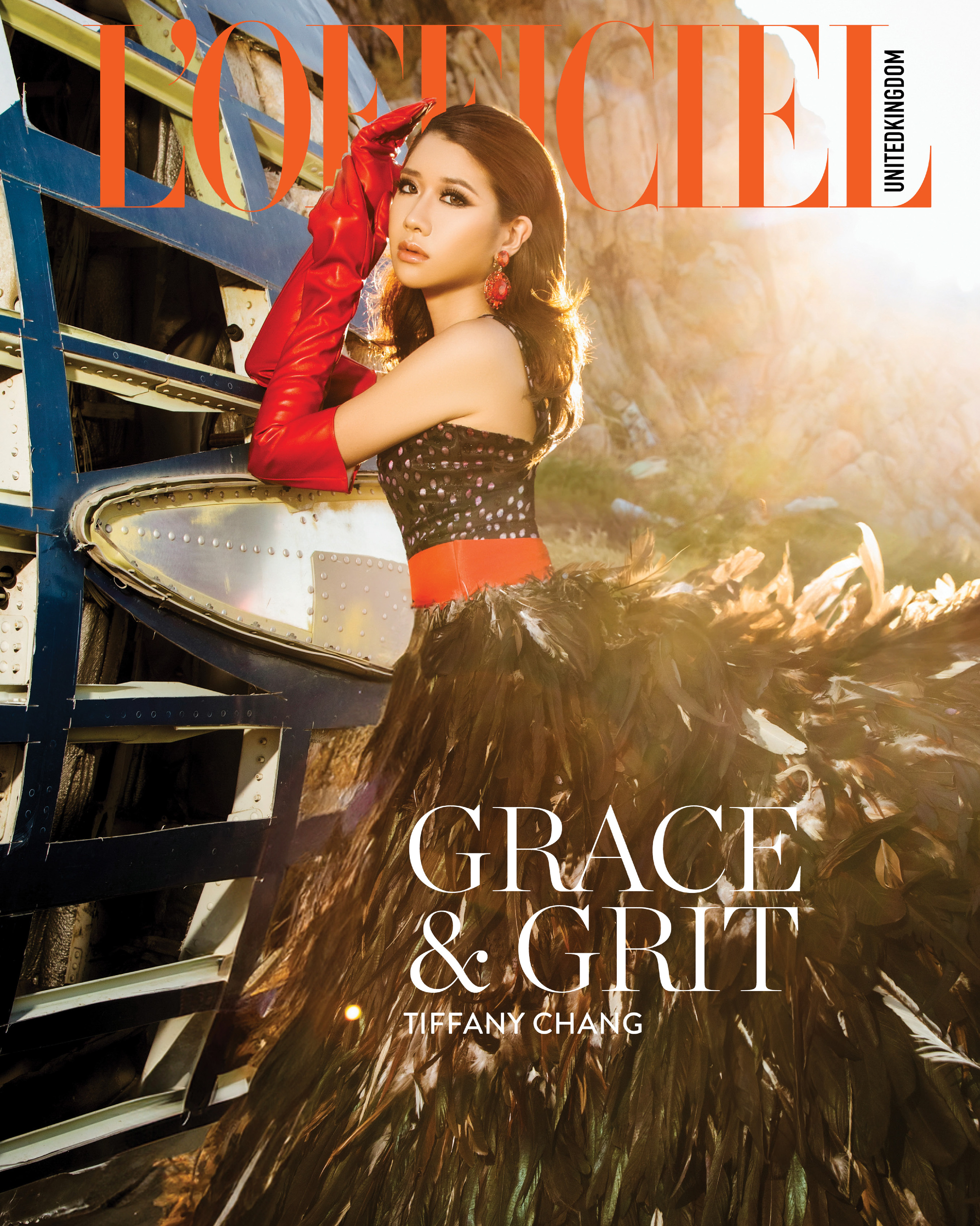 L'Officiel UK - Tiffany Chang editorial retouching, artistic fashion color grading and post production
