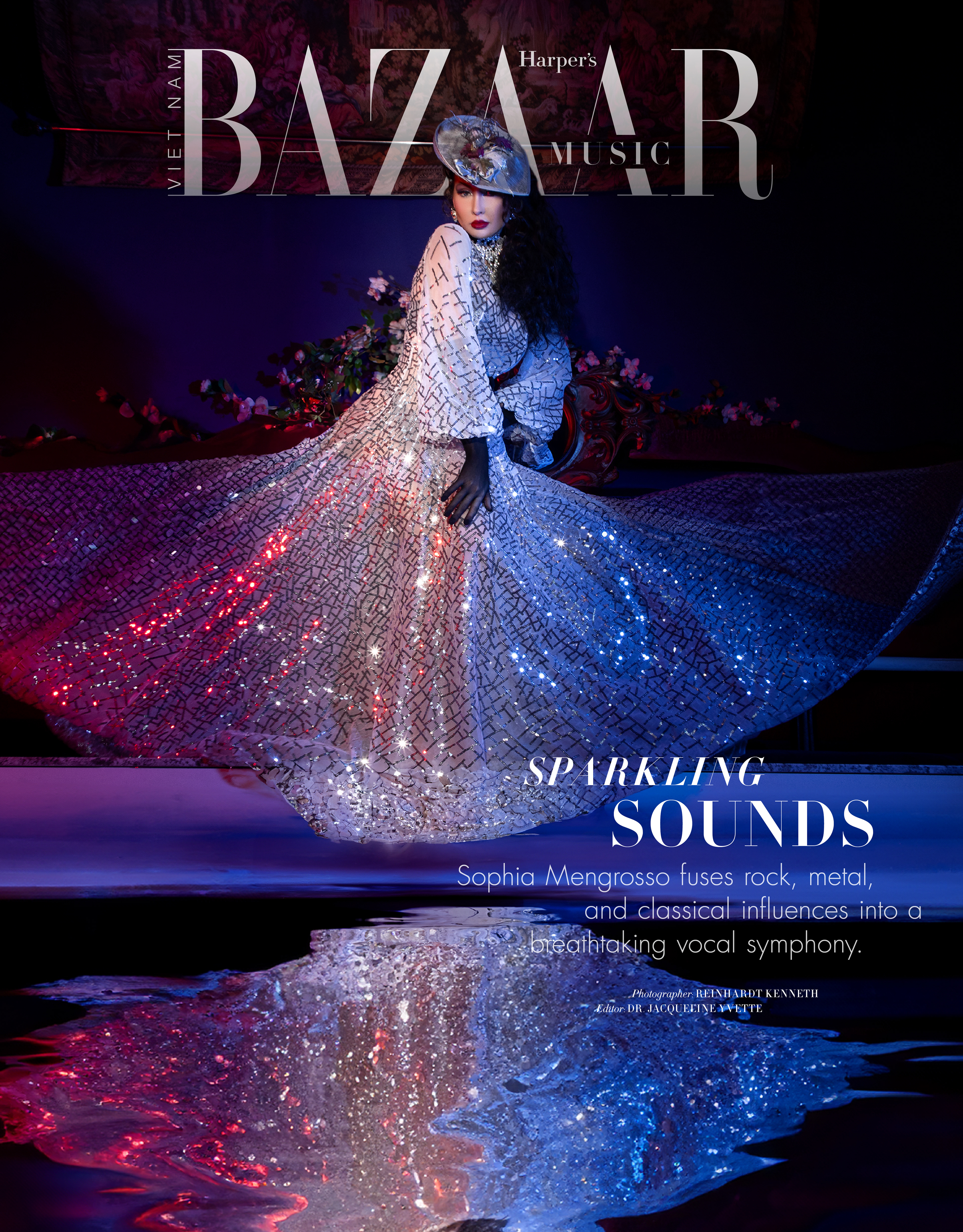 Harper's Bazaar SOPHIA MENGROSSO editorial retouching, high-end fashion post-production