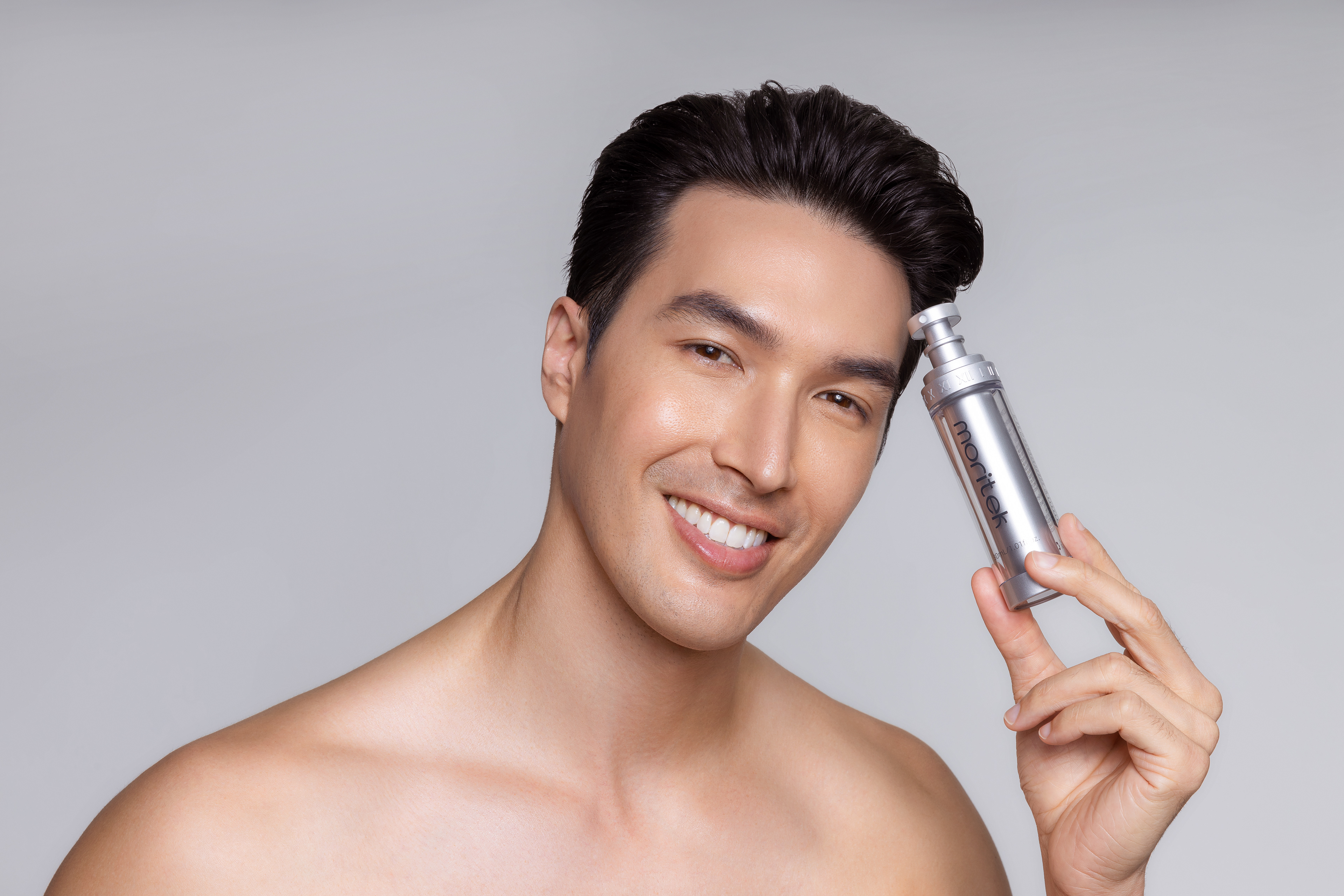 Moritek beauty retouch, skincare campaign post-production