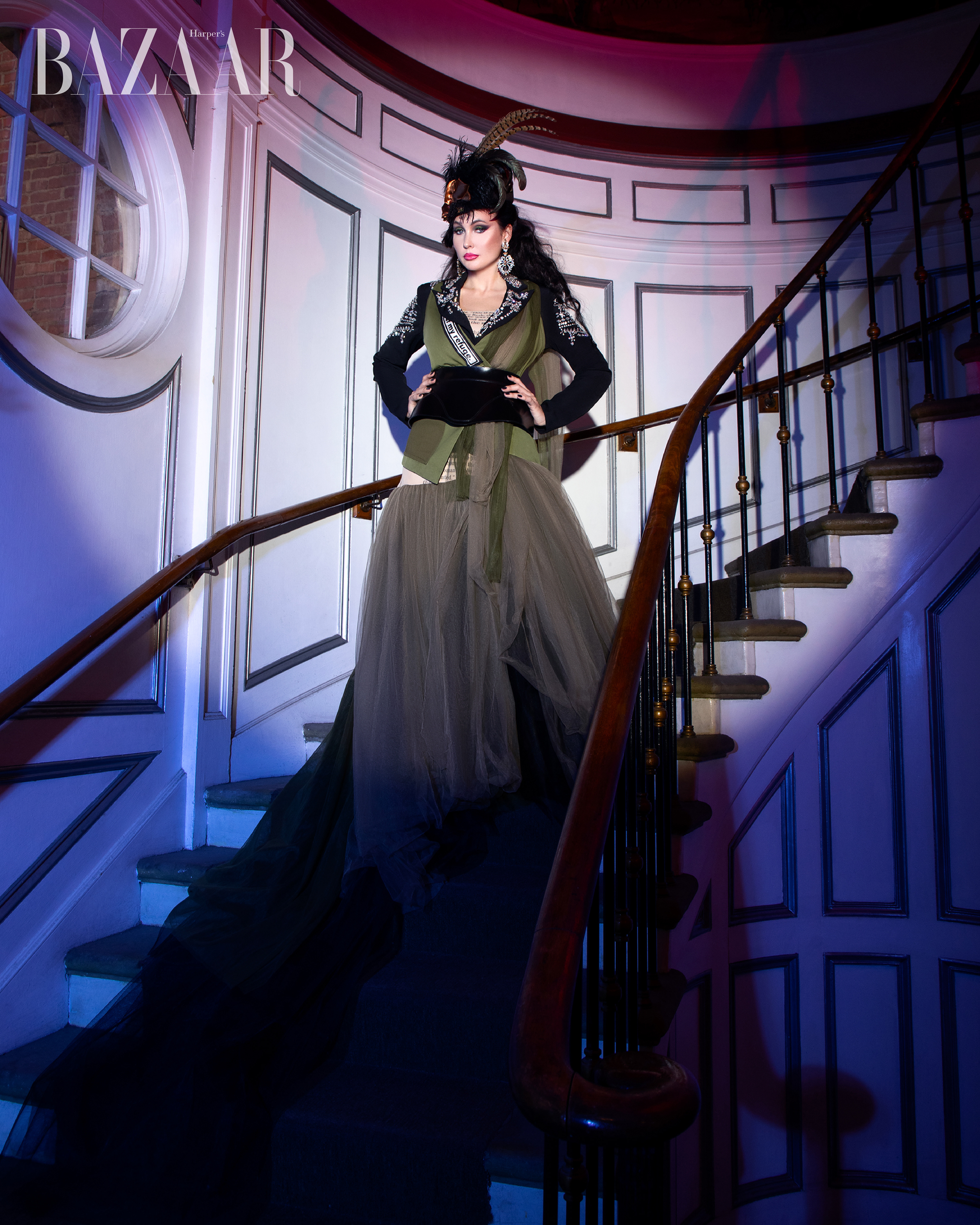 Harper's Bazaar SOPHIA MENGROSSO editorial retouching, high-end fashion post-production