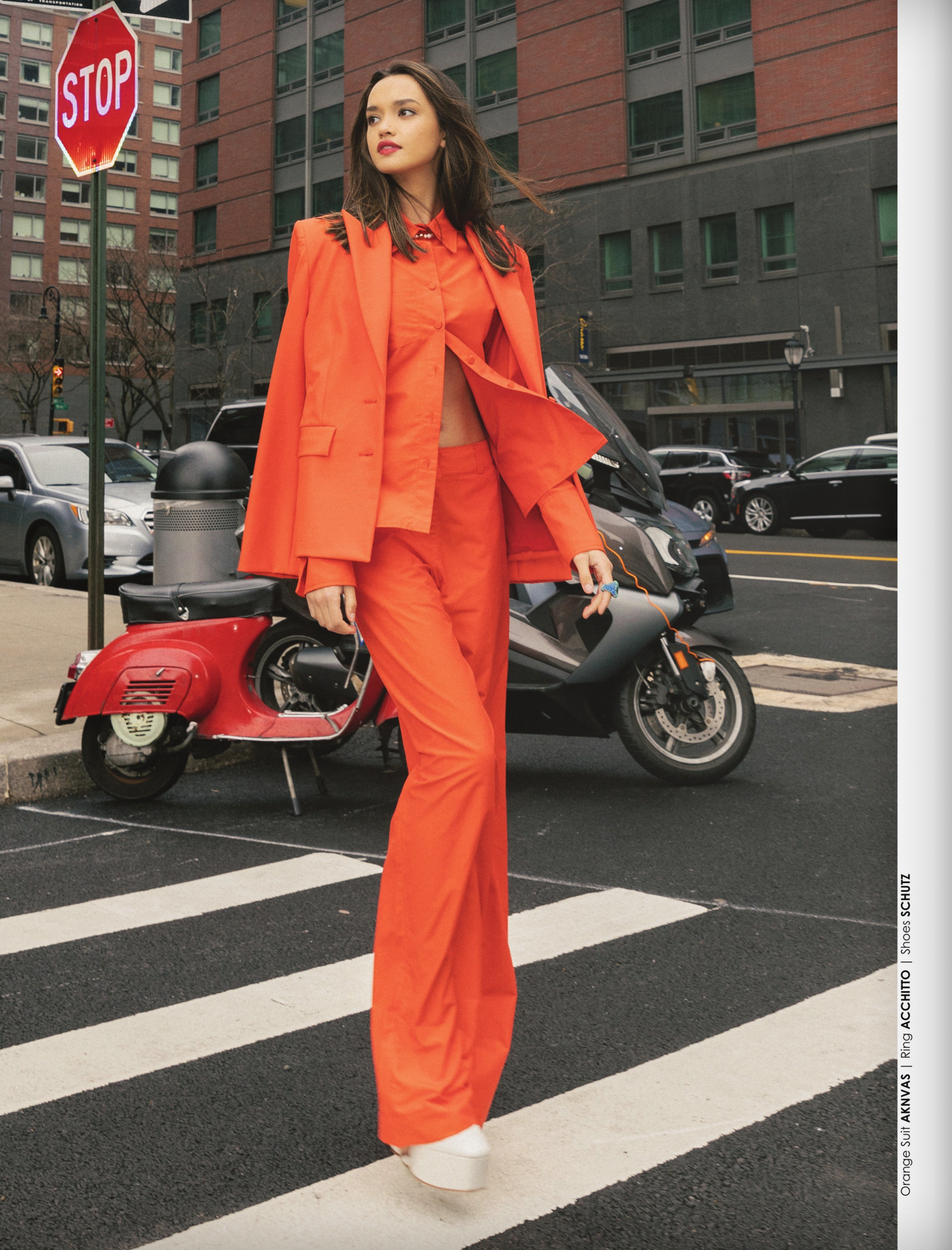 GR8T Magazine editorial retouch, Sophia Hammons portrait skin retouching