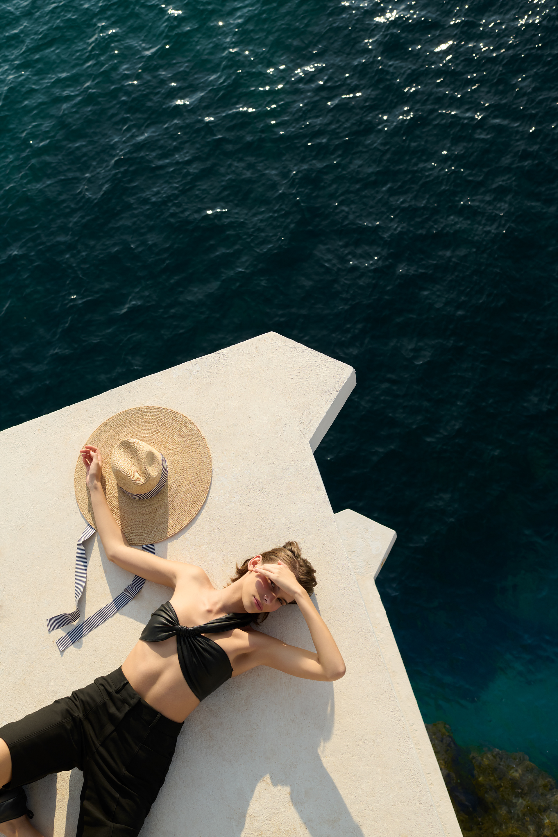 Commercial retouch for Borsalino Italy hat campaign by Valeria Strygina