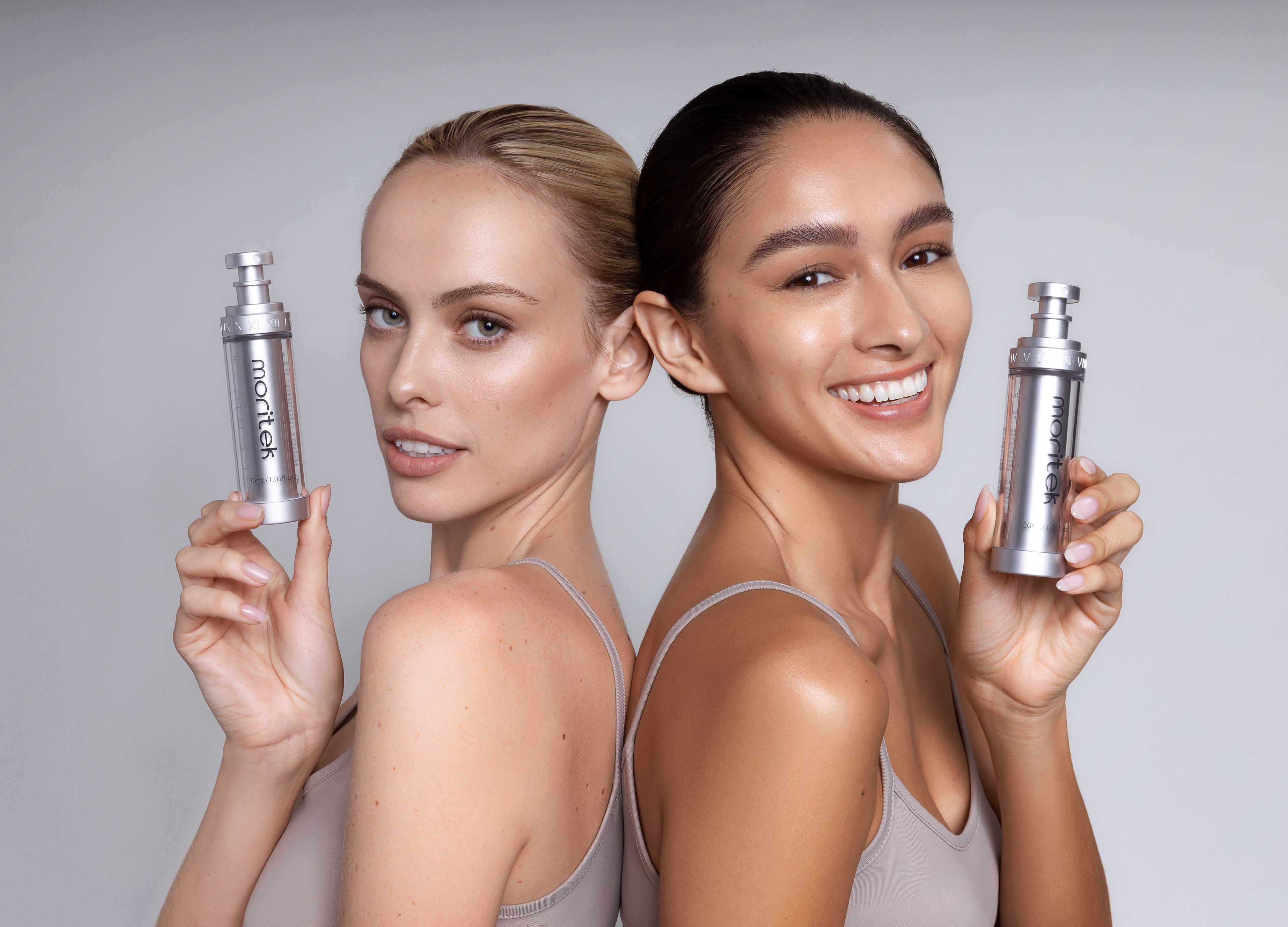 Moritek beauty retouch, skincare campaign post-production
