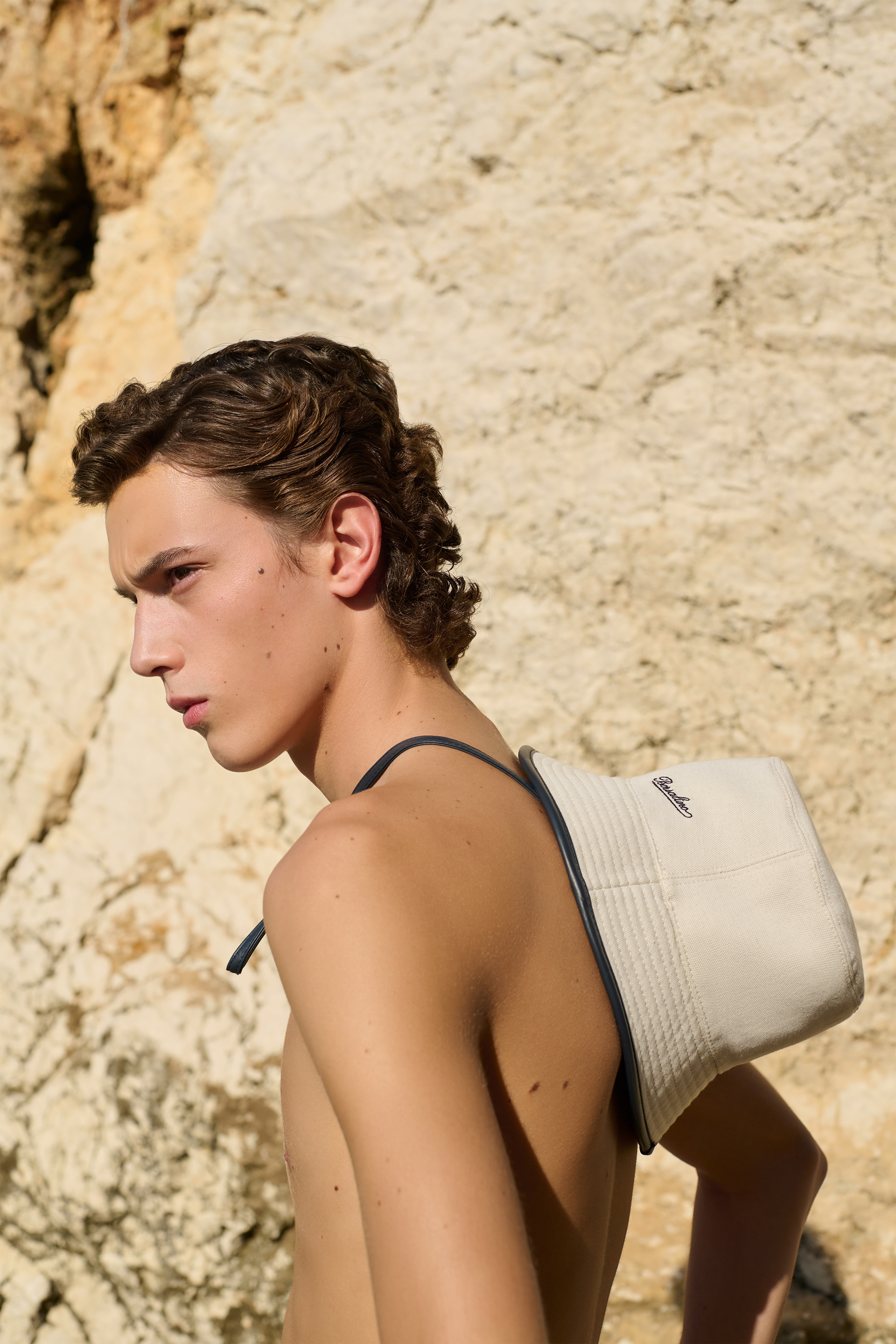 Commercial retouch for Borsalino Italy hat campaign by Valeria Strygina