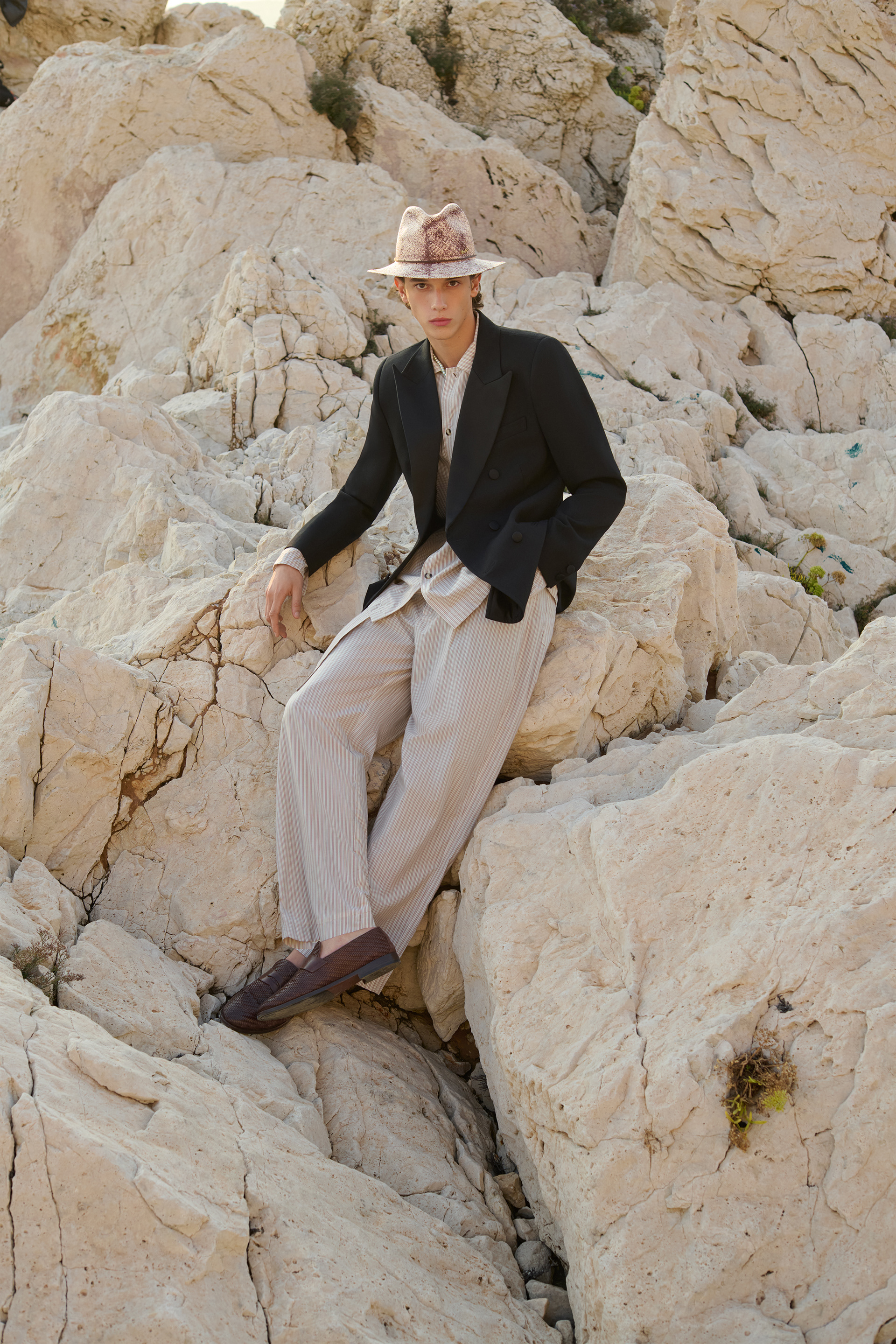 Commercial retouch for Borsalino Italy hat campaign by Valeria Strygina